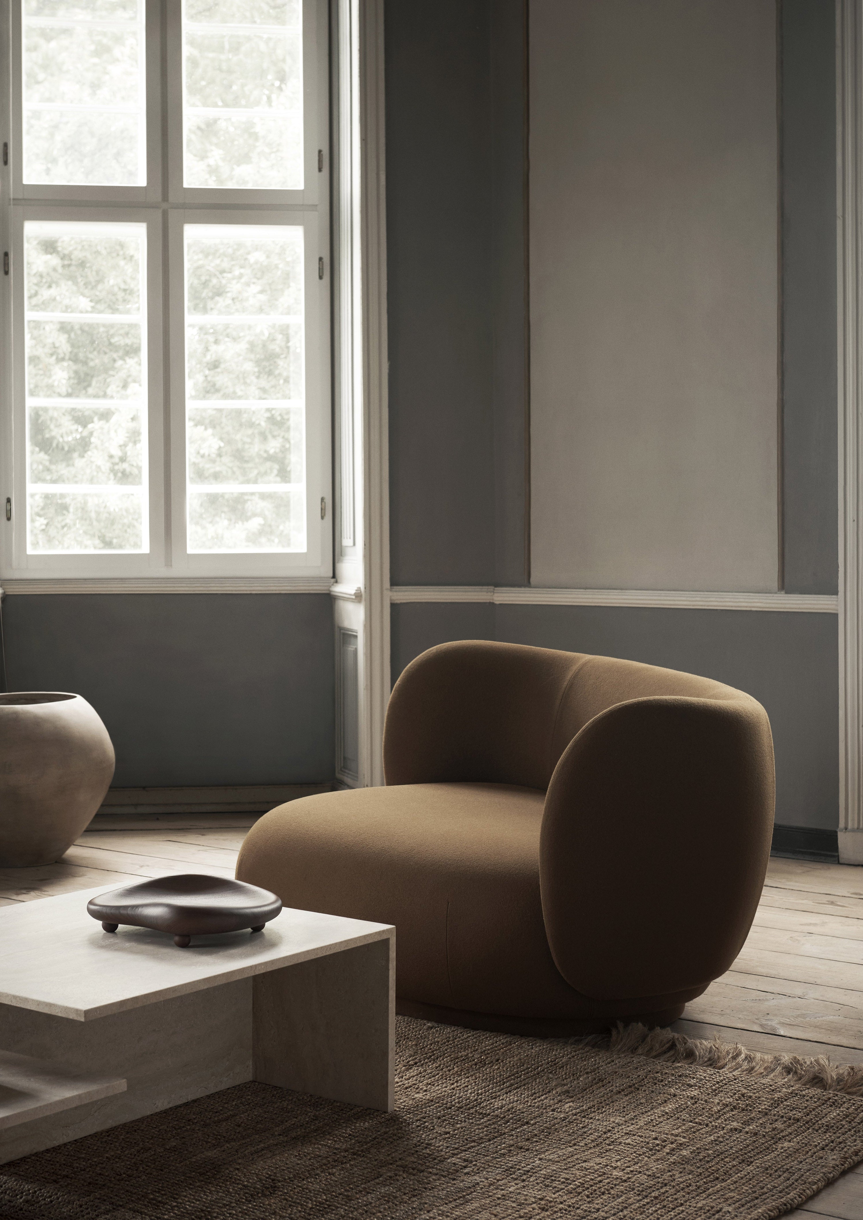 Sofa lewostronna RICO CURVE Tonus karmelowy