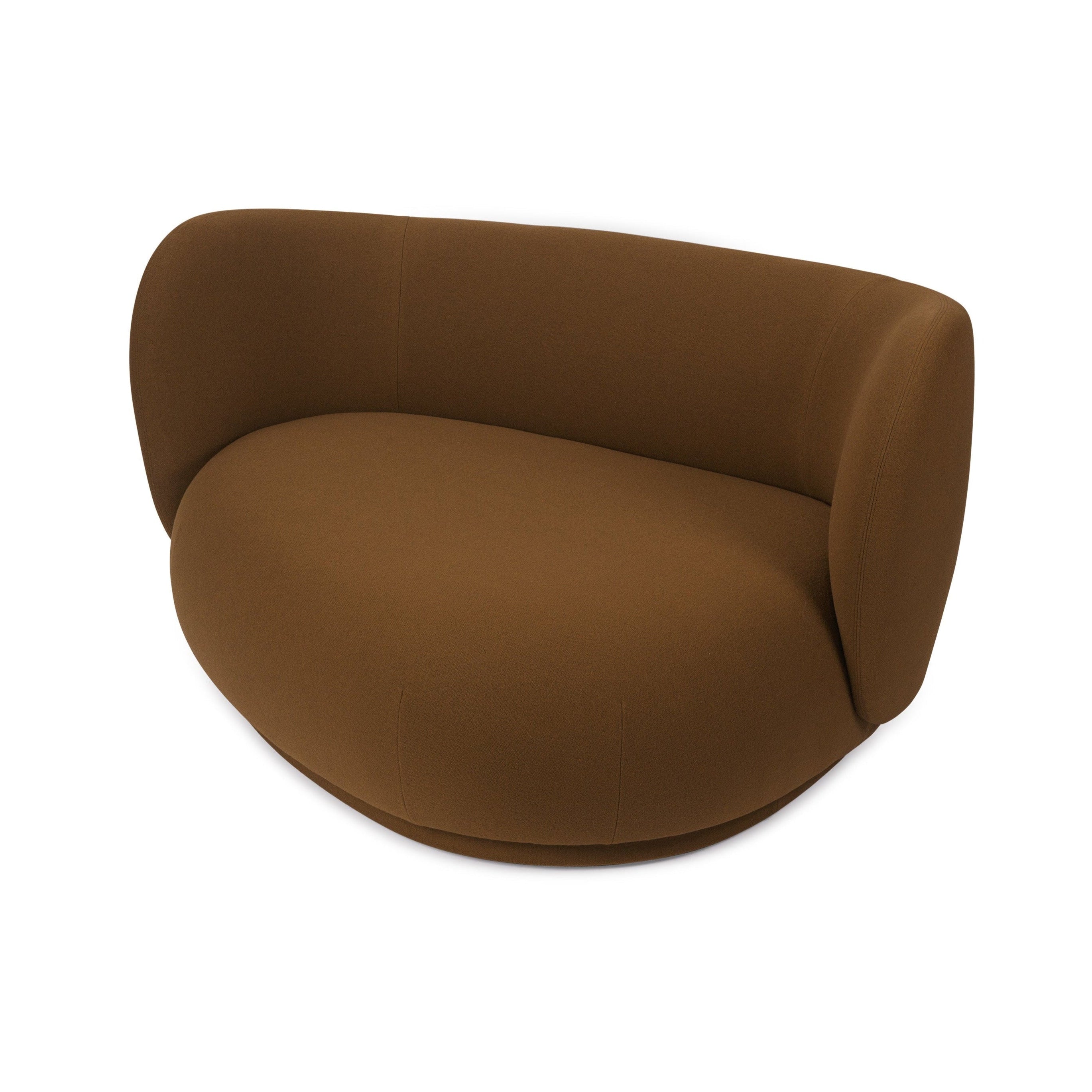 Sofa prawostronna RICO CURVE Tonus karmelowy