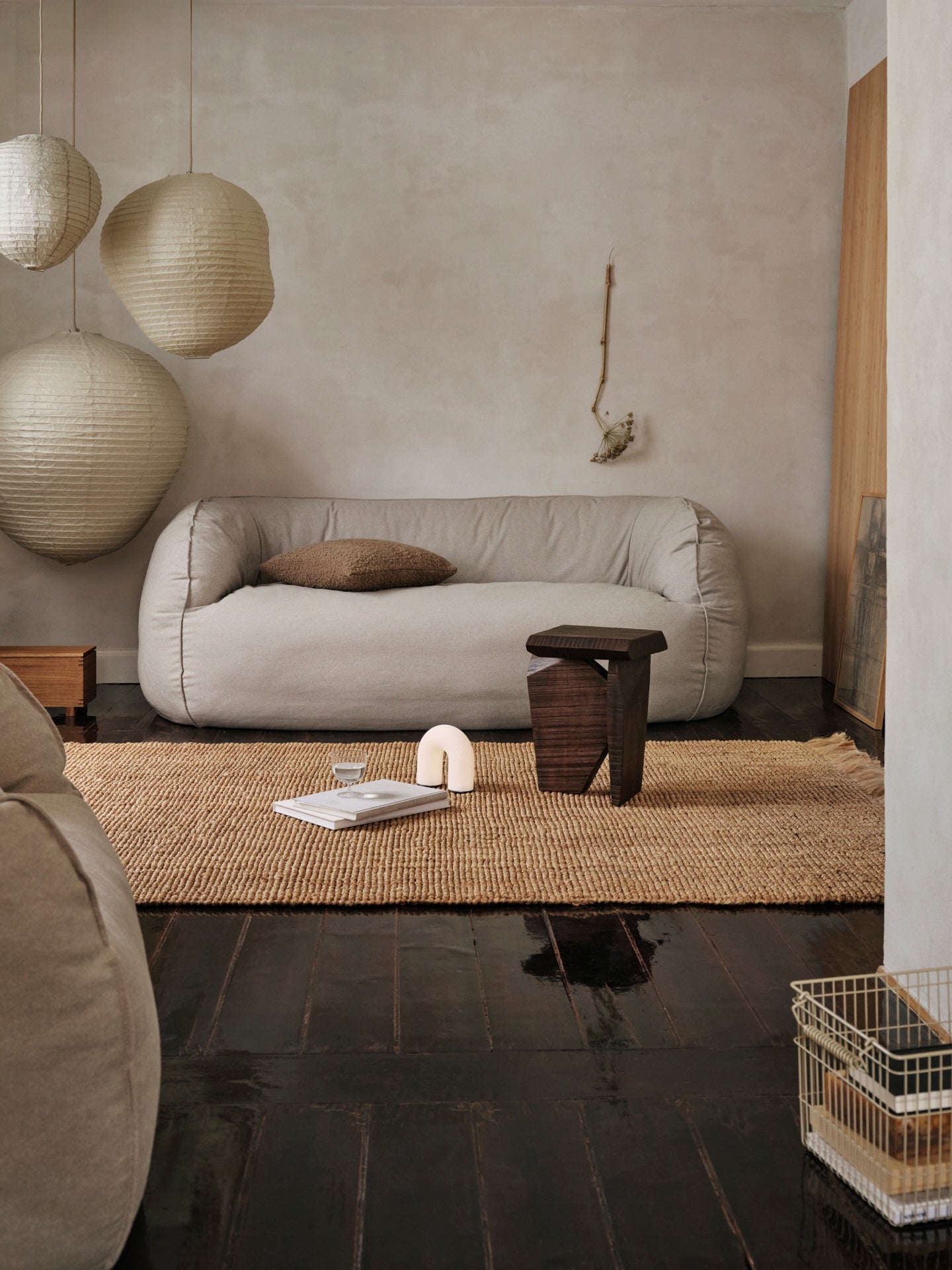 Lampshade kurbis paper wasi