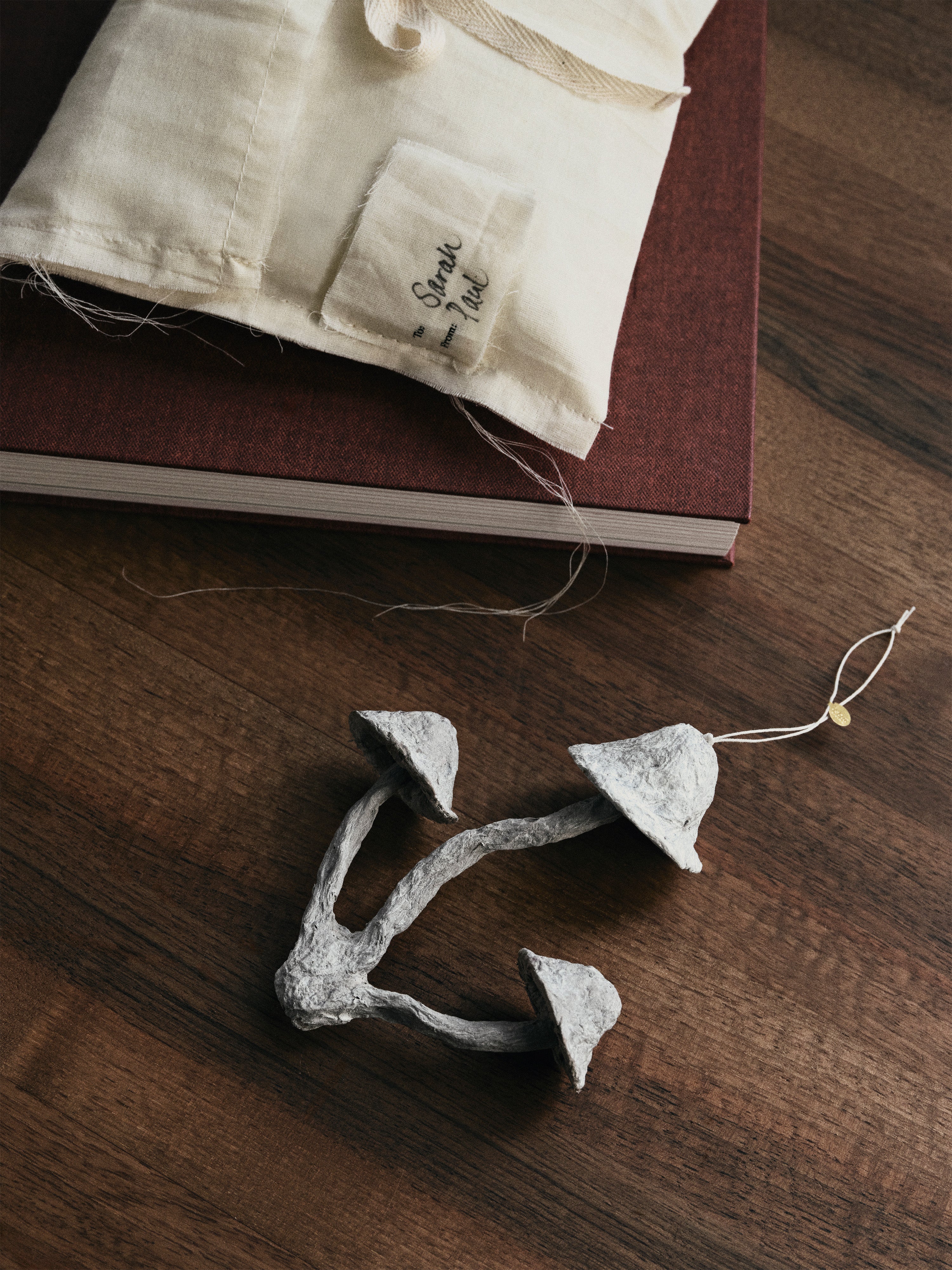 MUSHROOM Christmas Tree Decoration Broken White