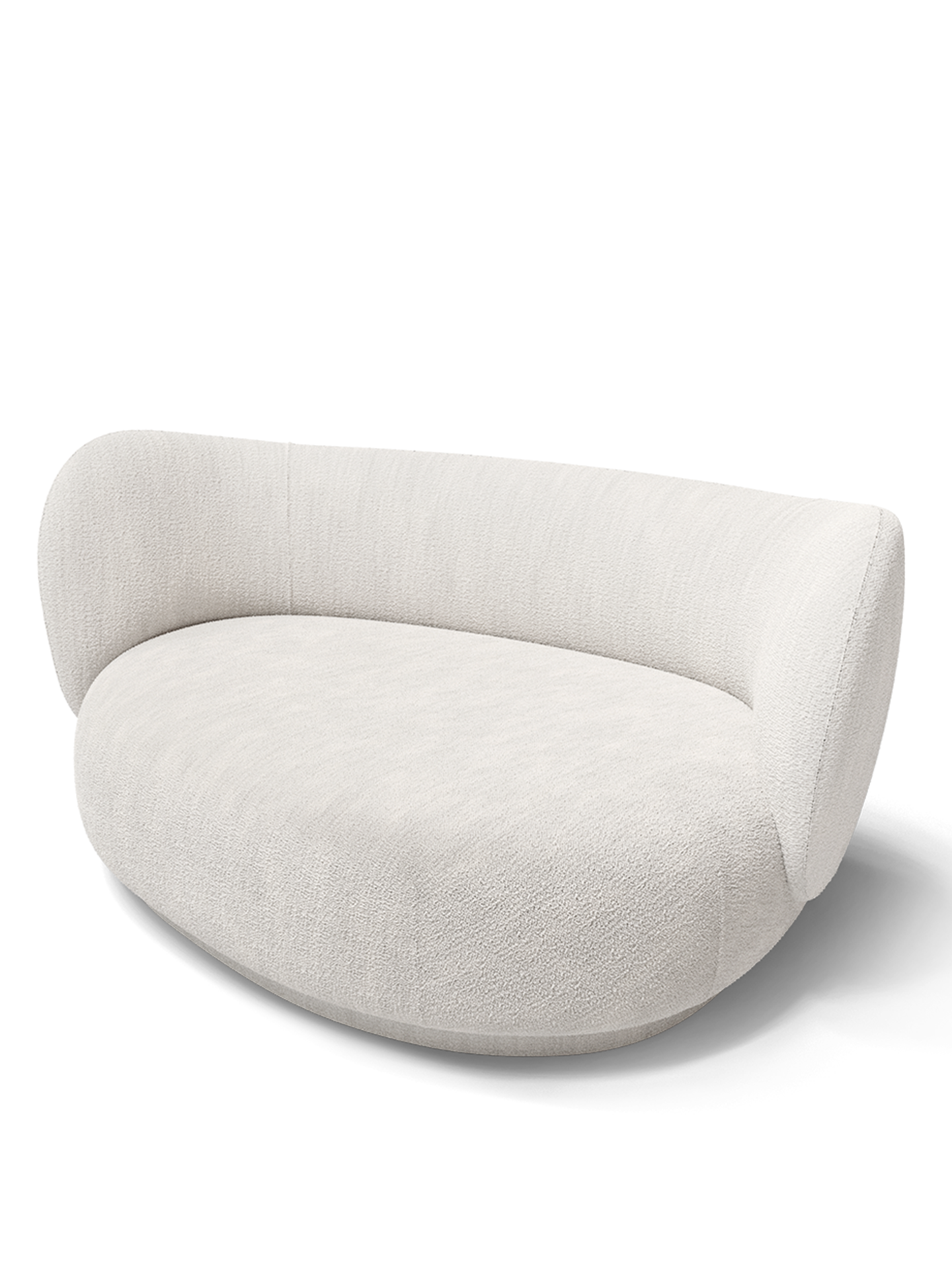 Sofa prawostronna RICO CURVE tapicerowana