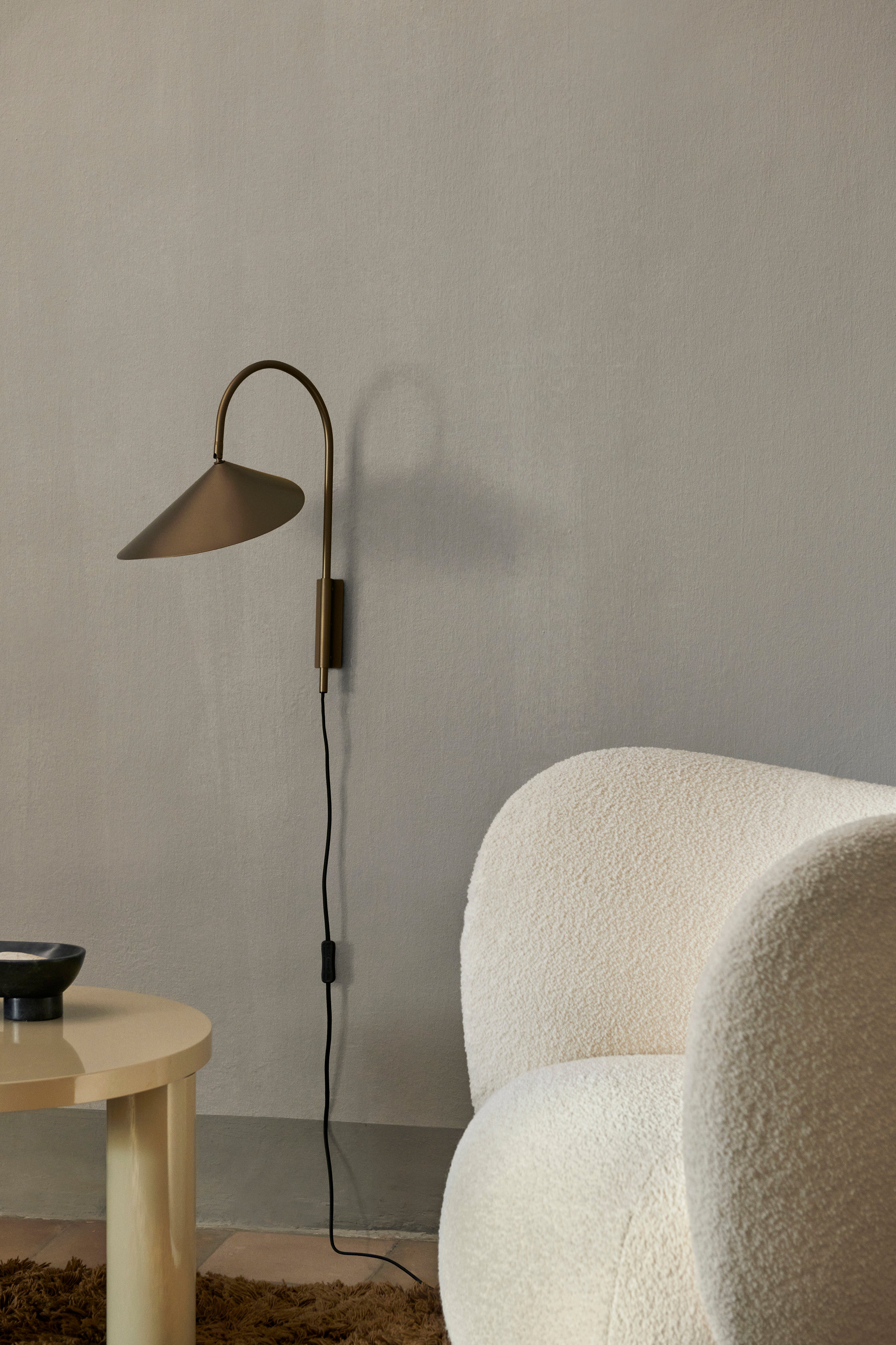 Lampa ścienna ARUM brąz