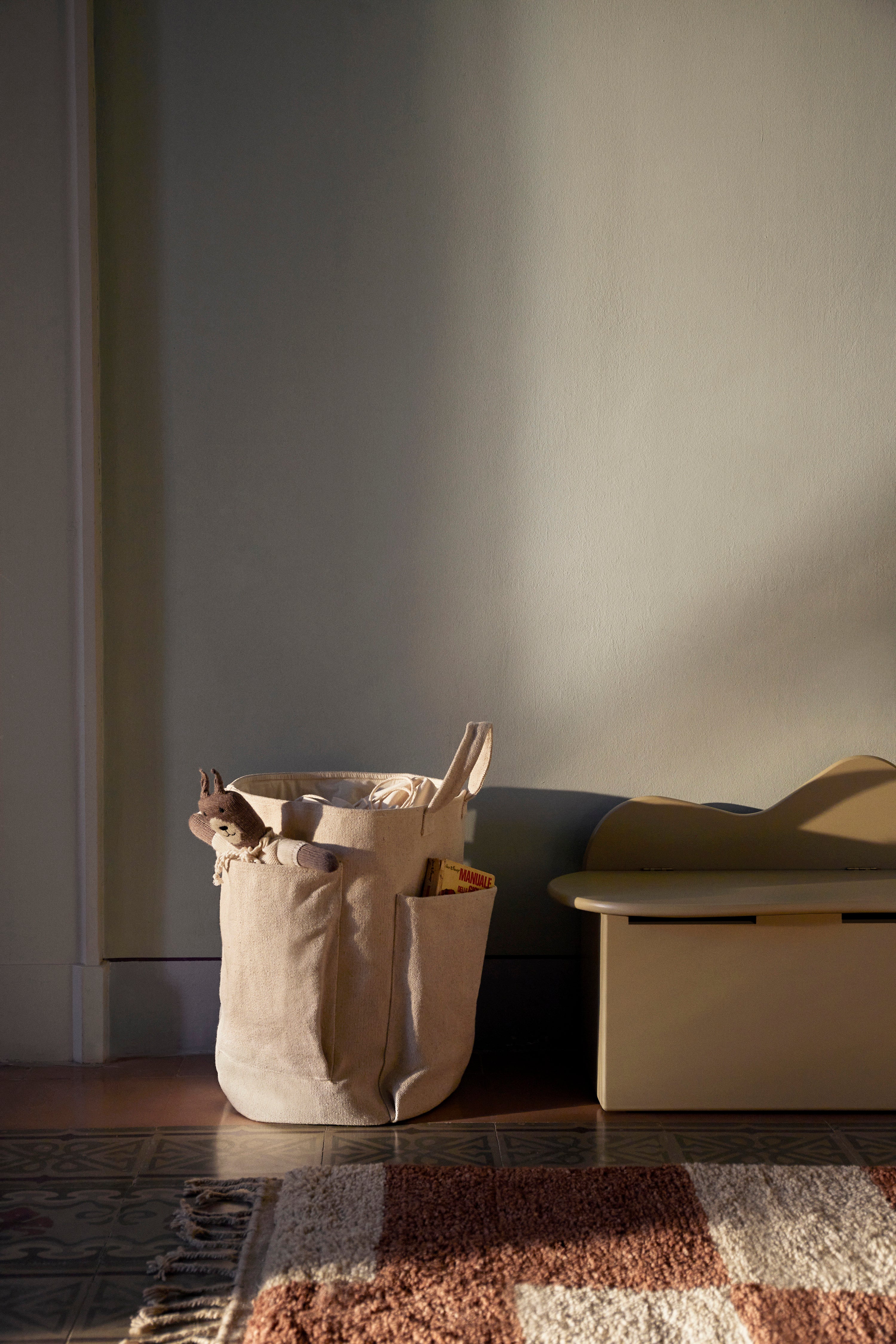 Kinderbank mit Stauraum SLOPE beige