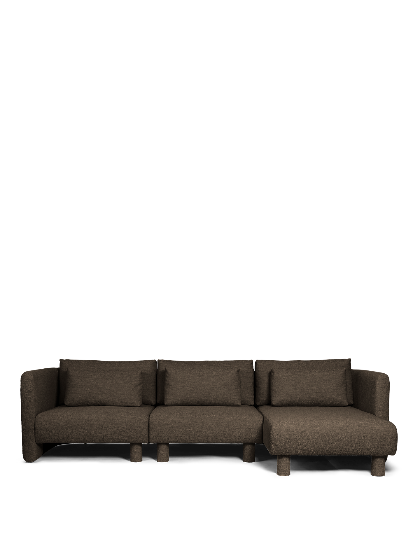 Sofa modułowa DASE - szezlong prawostronny tapicerowany