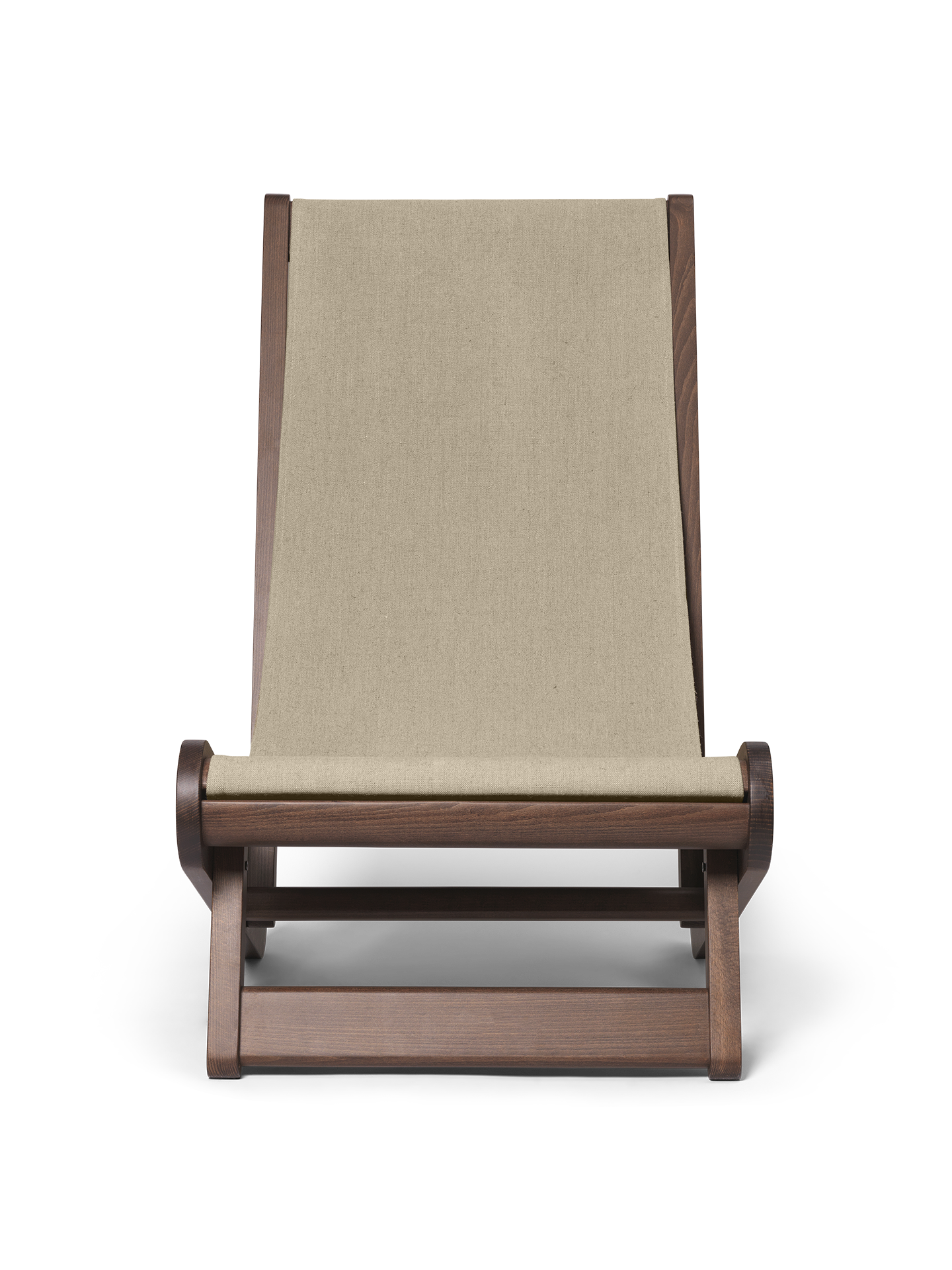 Hemi chair beige flax with beech wood