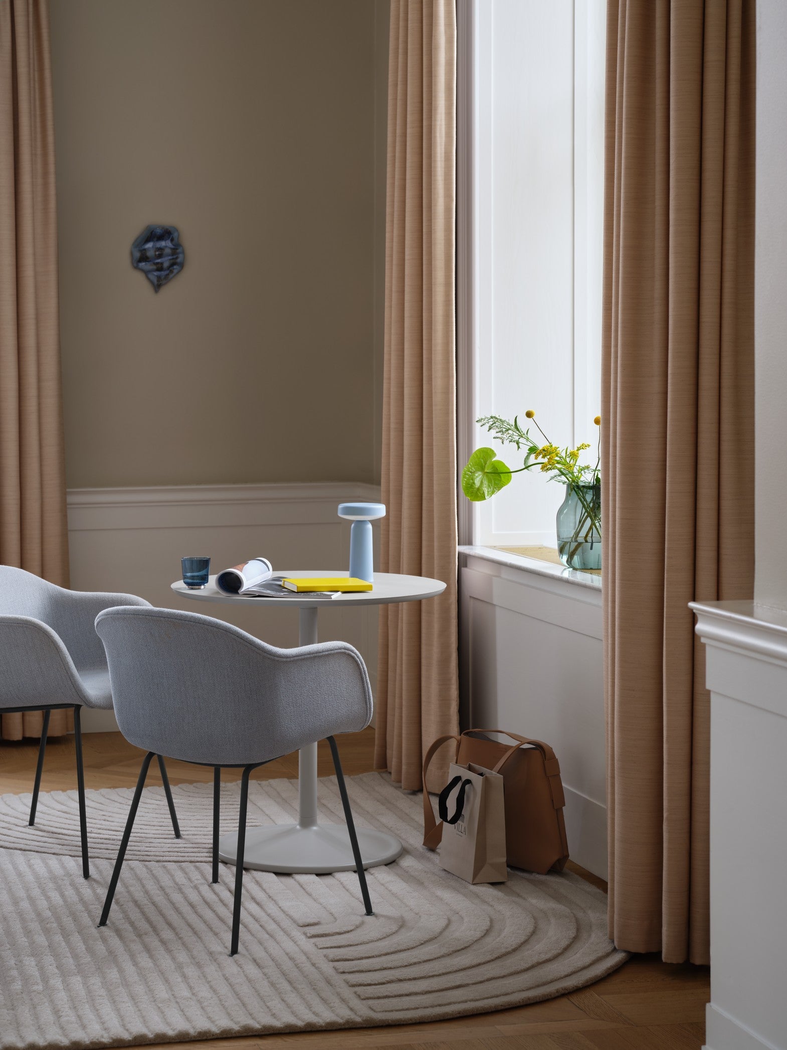 Tragbare Außenlampe EASE himmelblau