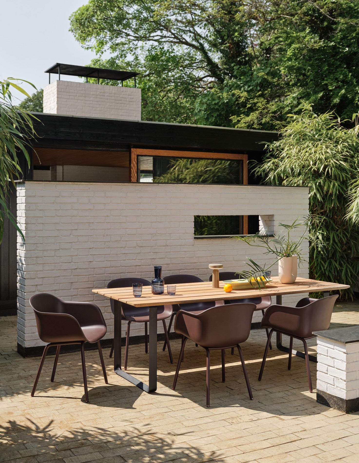 Portable outdoor lamp EASE taupe
