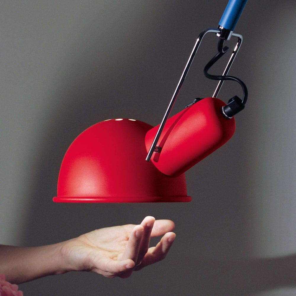 Wall lamp with arm 265 CHROMATICA red with blue and yellow