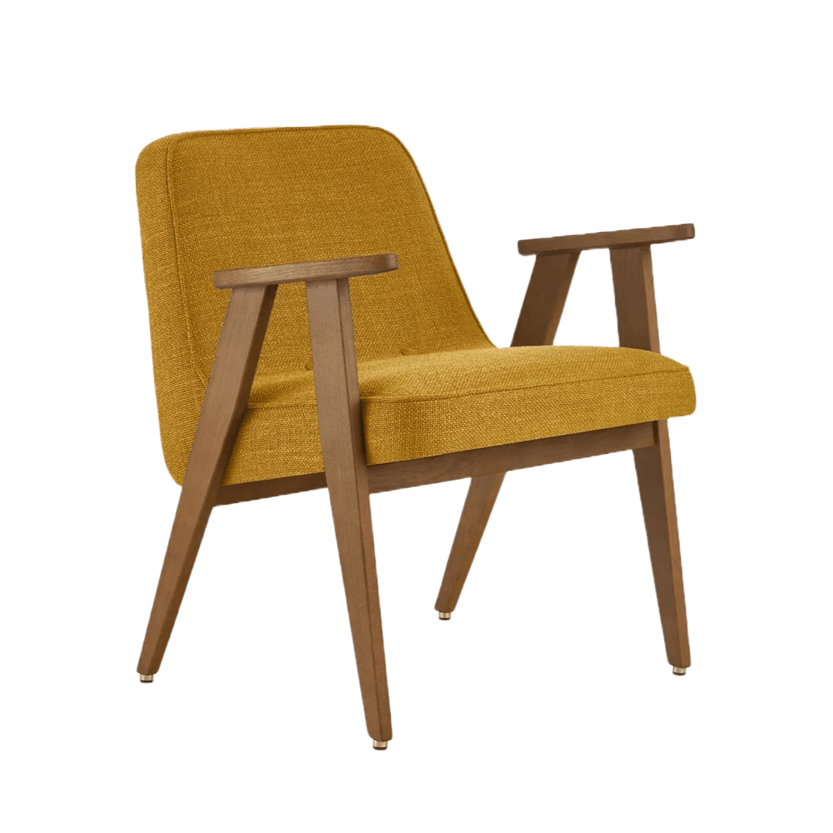 Fotel 366 żółty w tkaninie Coco Mustard 366 concept Eye on Design