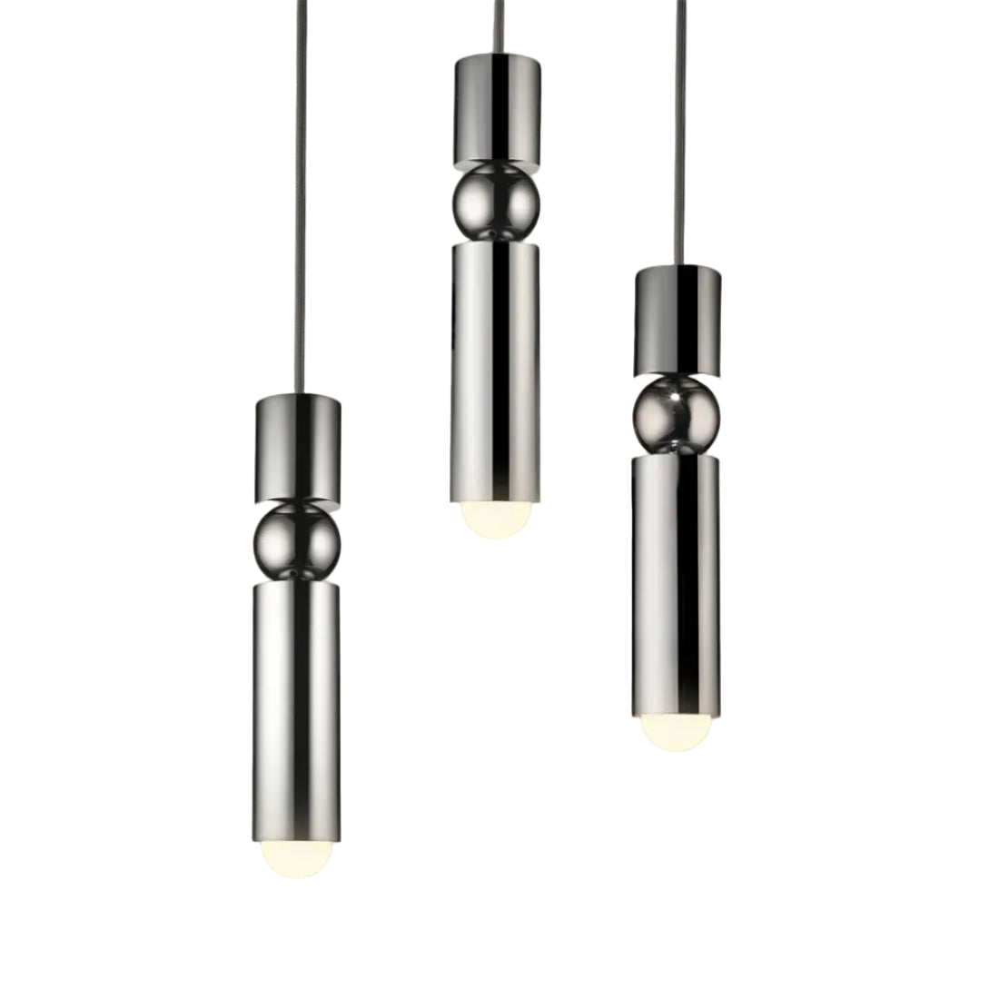 Lampa wisząca 3-punktowa FULCRUM chromowany