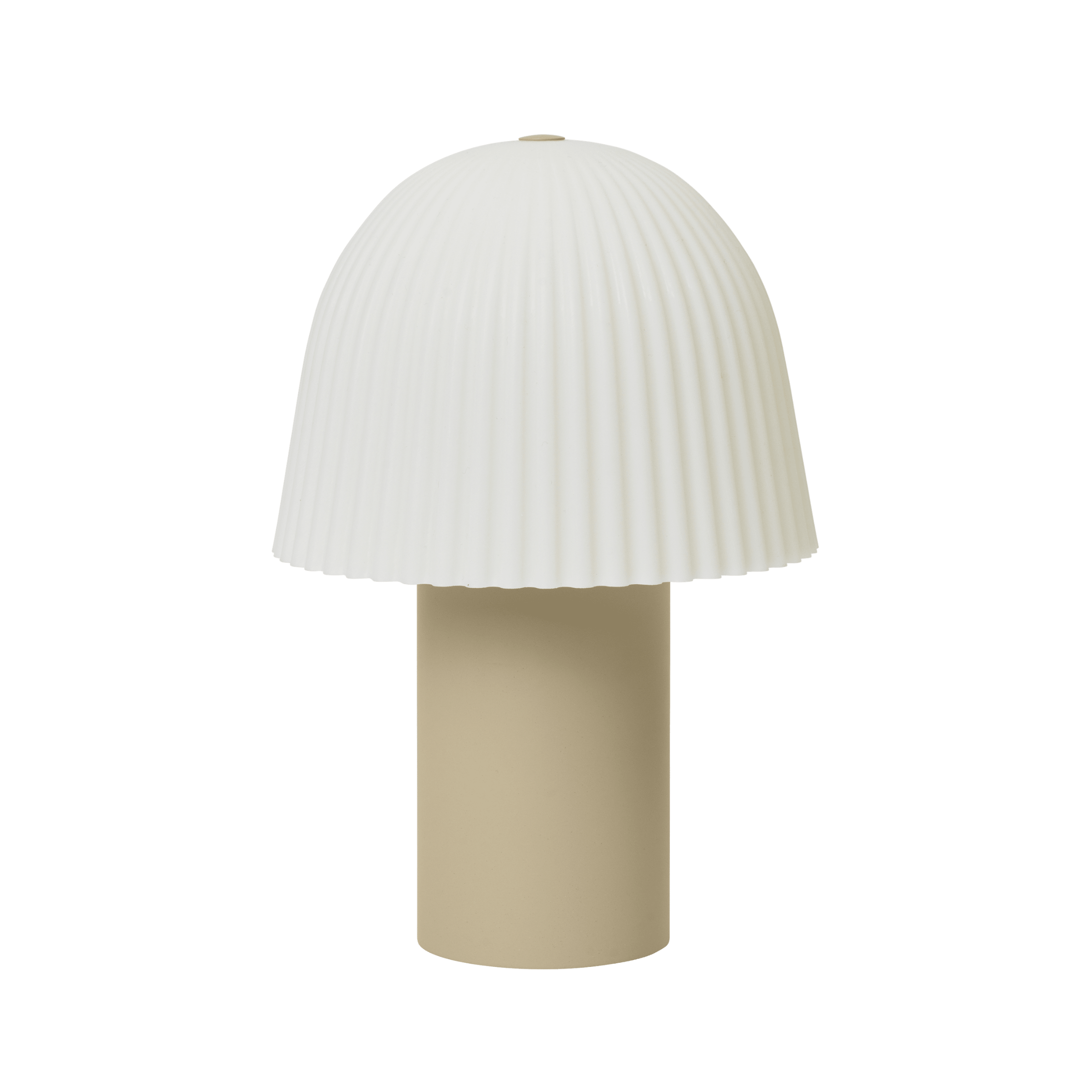 Lampa przenośna FRILL złamana biel z beżowym