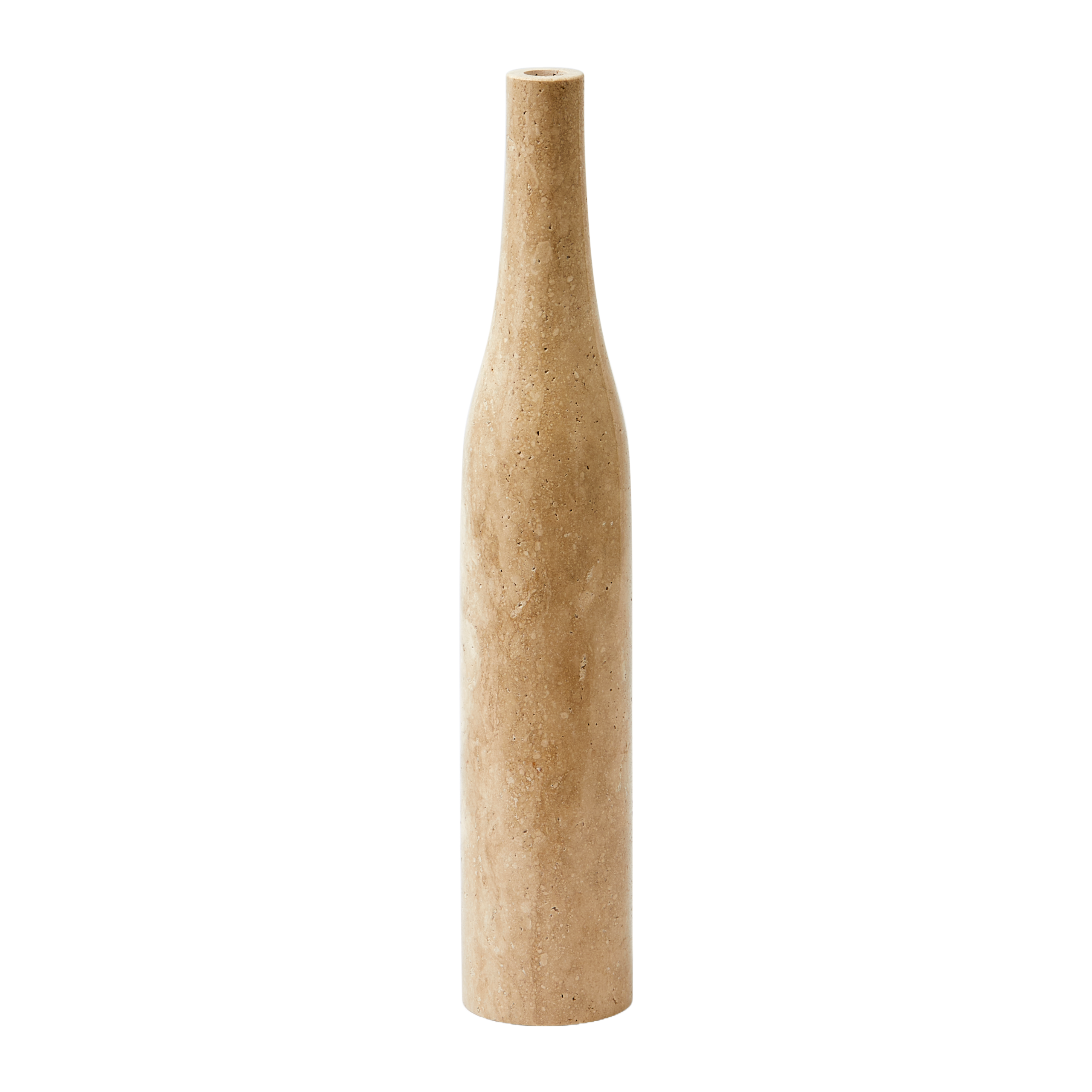 Świecznik HERITAGE BOTTLE beżowy trawertyn
