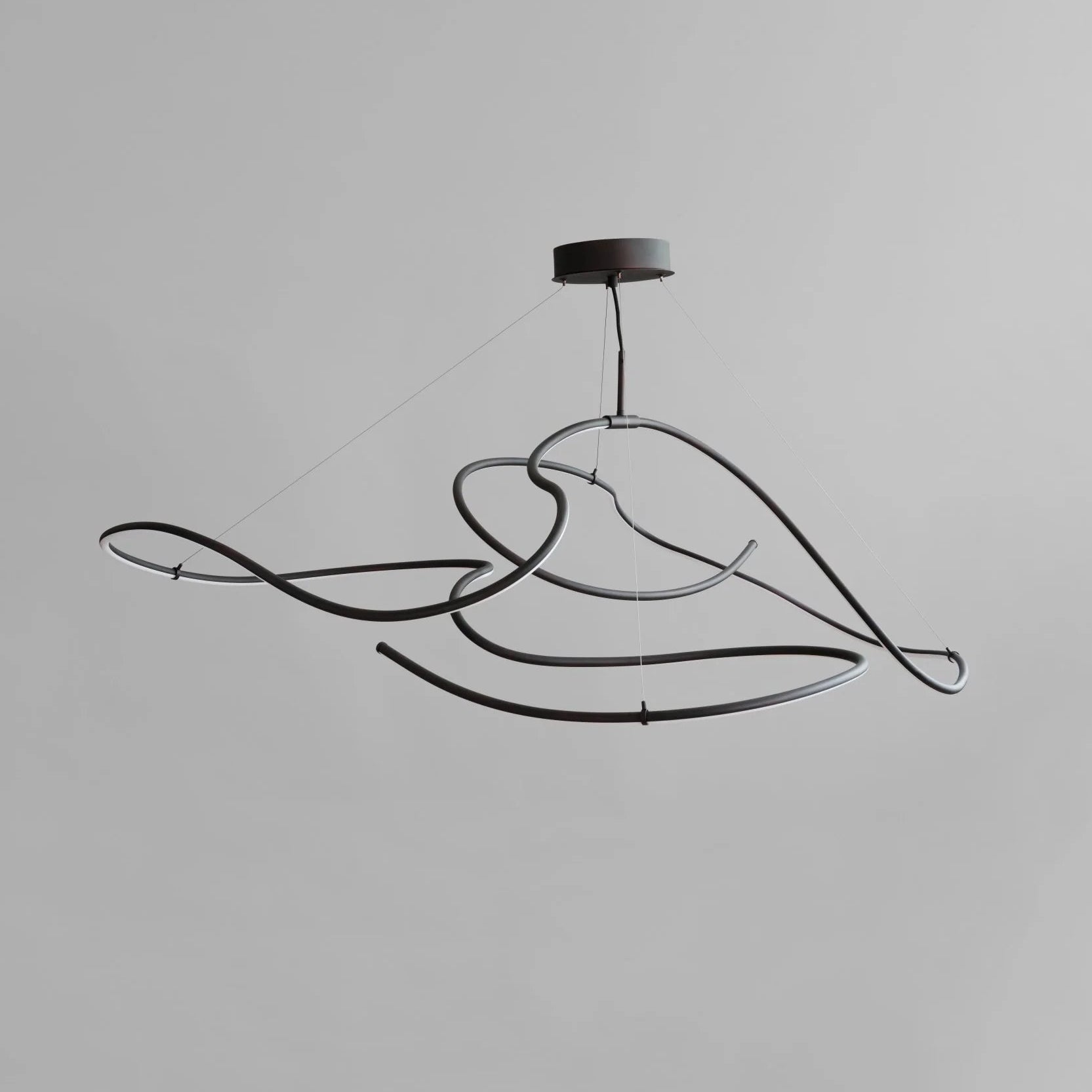 Geölte schwarze GHOST-Deckenleuchte