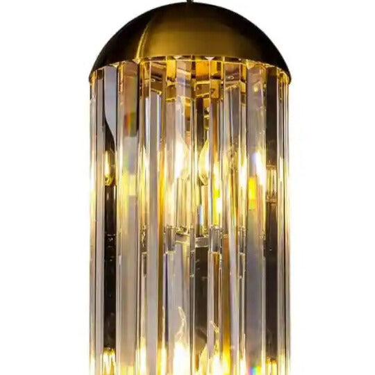 SILA crystal pendant lamp with brown