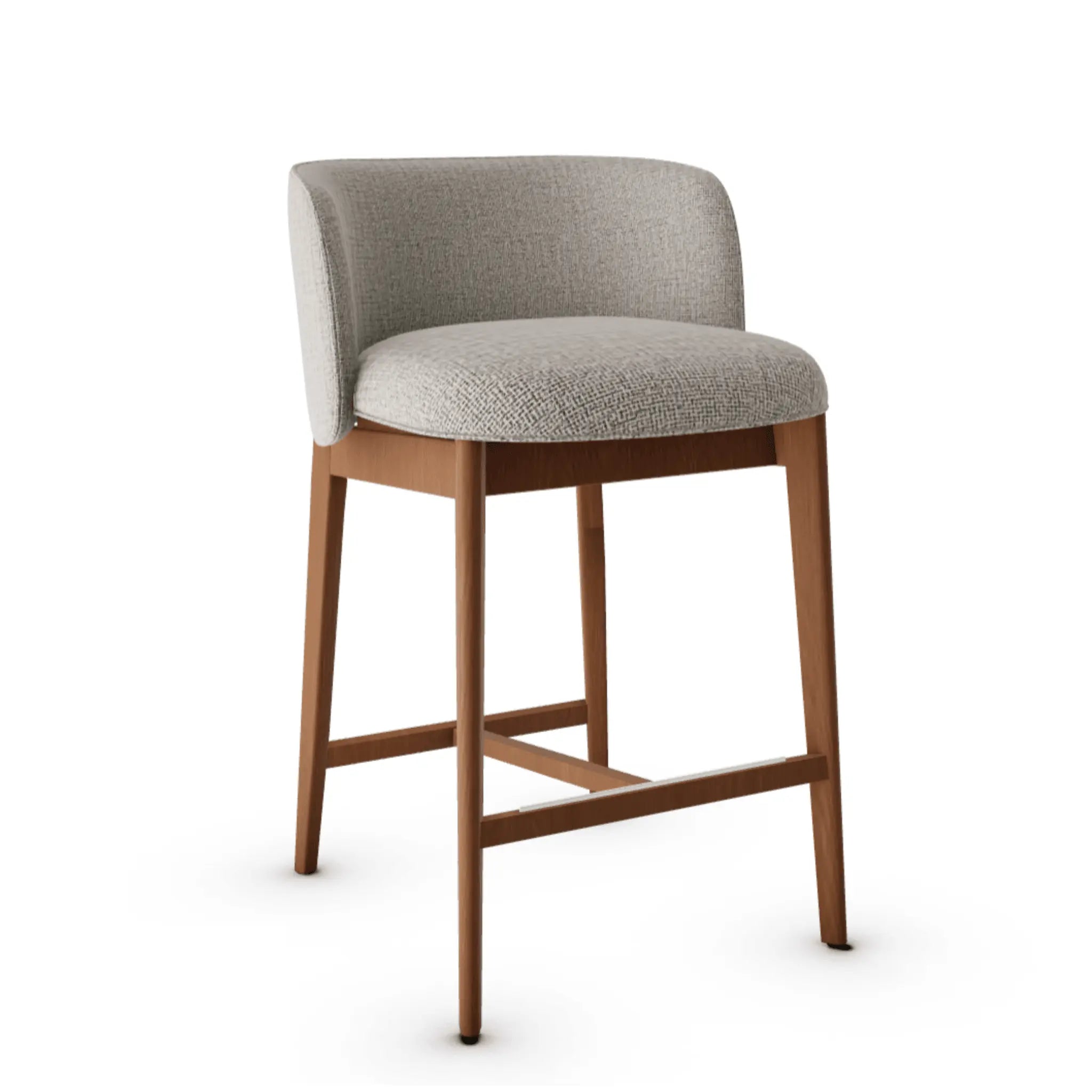 Hoker ABREY boucle beżowy Calligaris orzech włoski Eye on Design