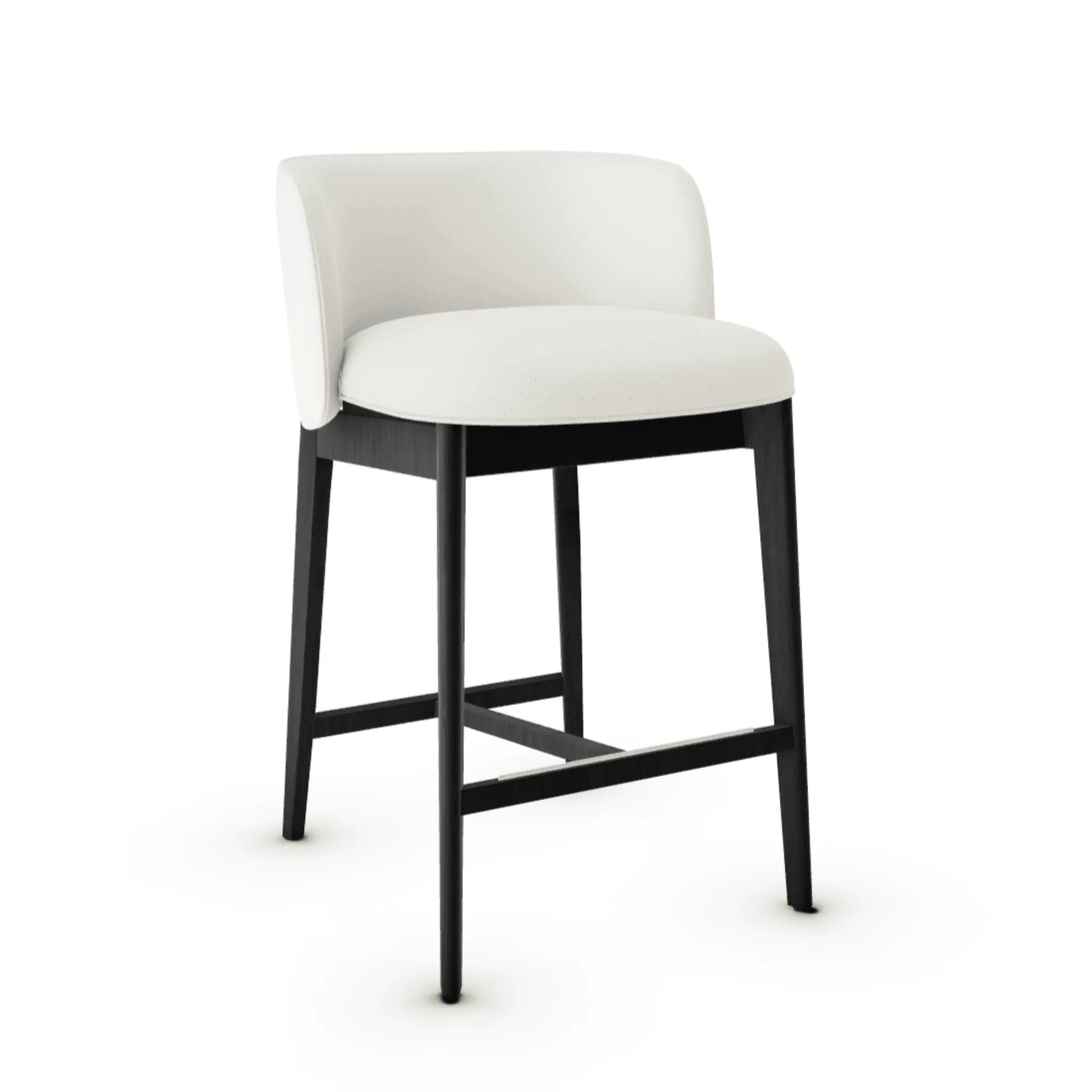 Hoker ABREY boucle kremowy Calligaris matowa czerń Eye on Design