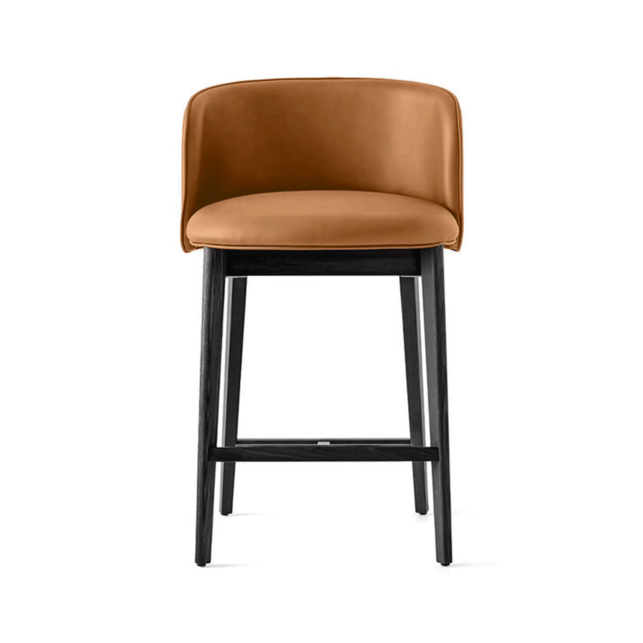 Hoker ABREY ekoskóra koniakowy Calligaris matowa czerń Eye on Design