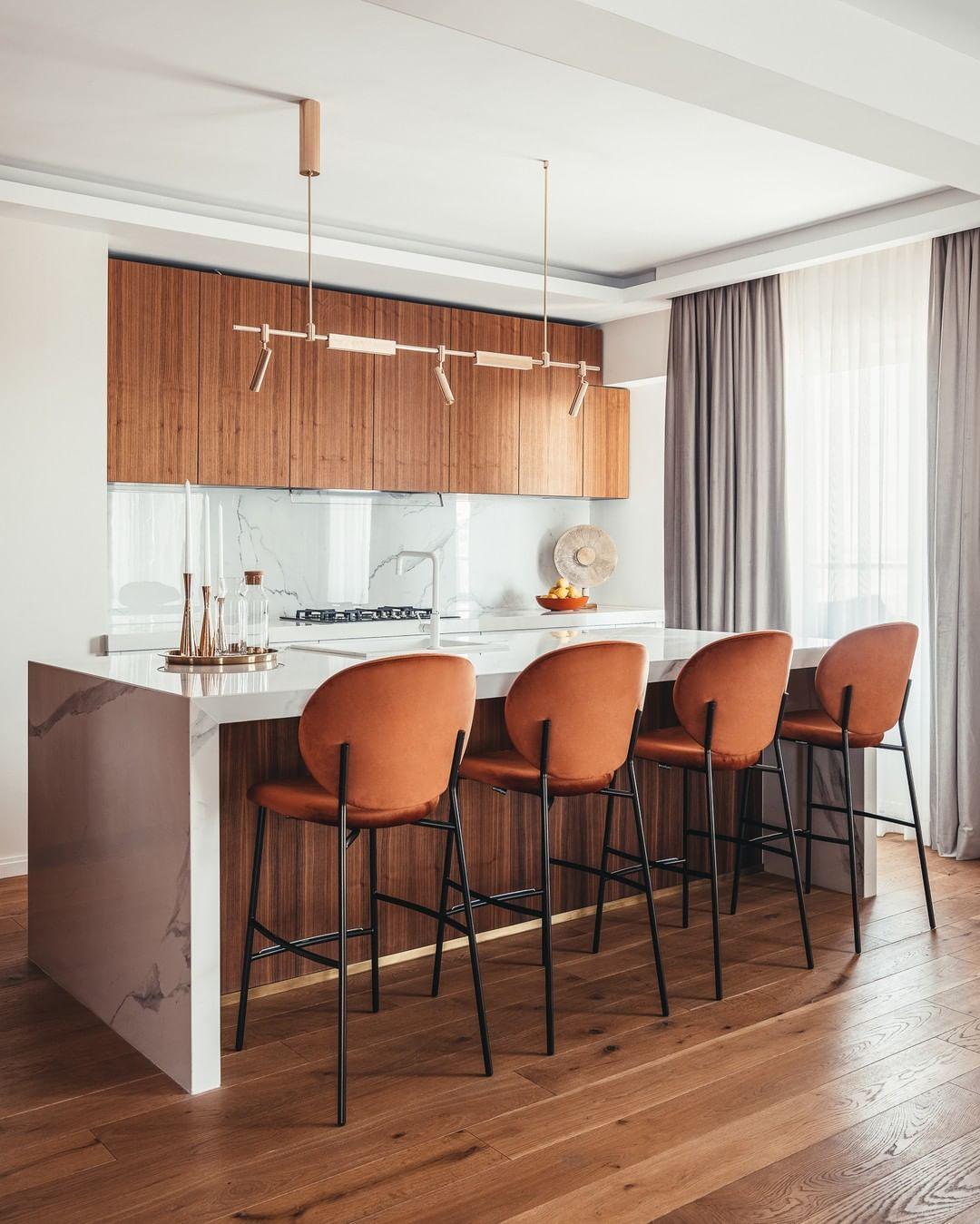 Hoker aksamitny INÈS ceglany Calligaris Eye on Design