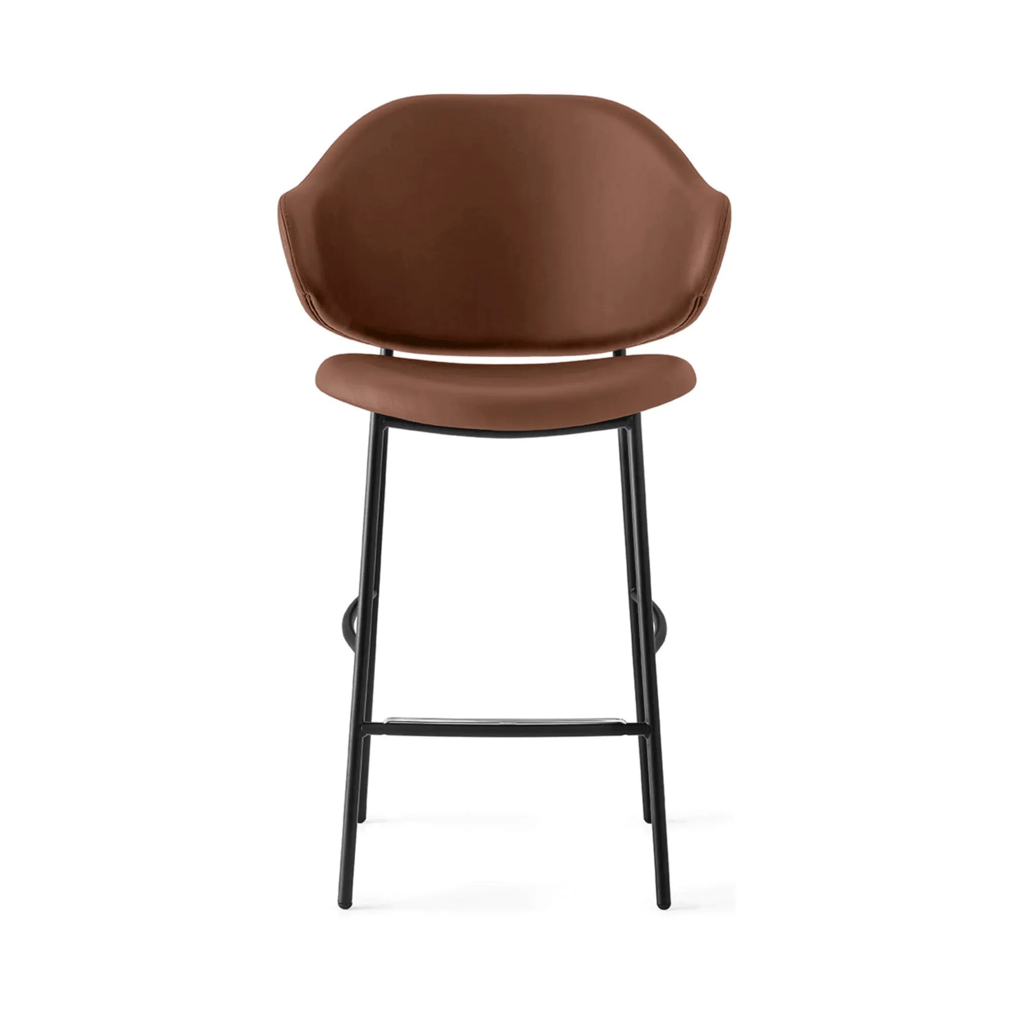 Hoker HOLLY brązowa ekoskóra Calligaris matowa czerń Eye on Design