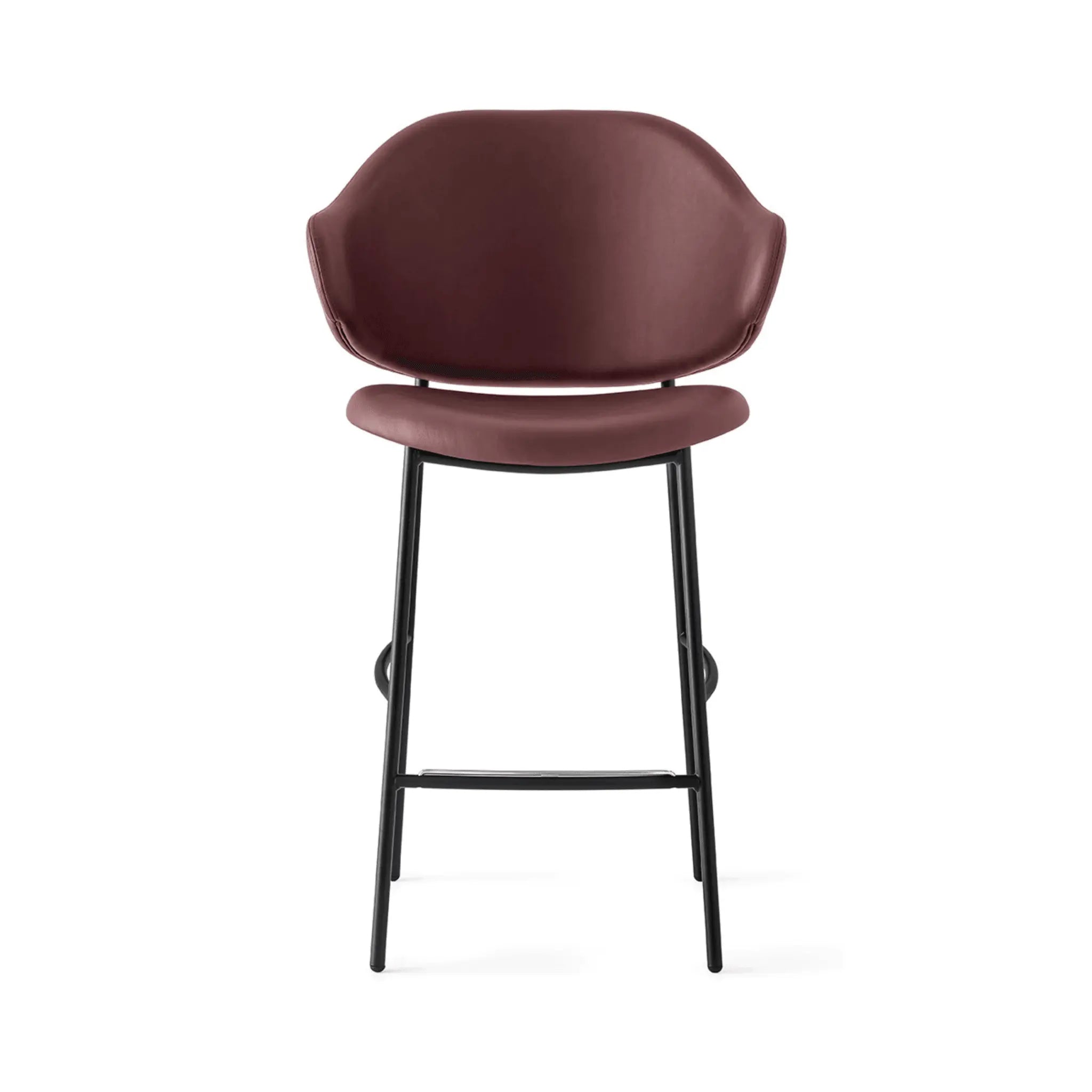 Hoker HOLLY burgundowa ekoskóra Calligaris matowa czerń Eye on Design