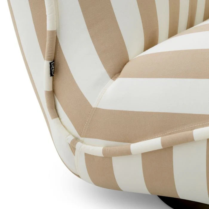 Sofa außen LAGUNO weiß mit cremefarbenem Bezug