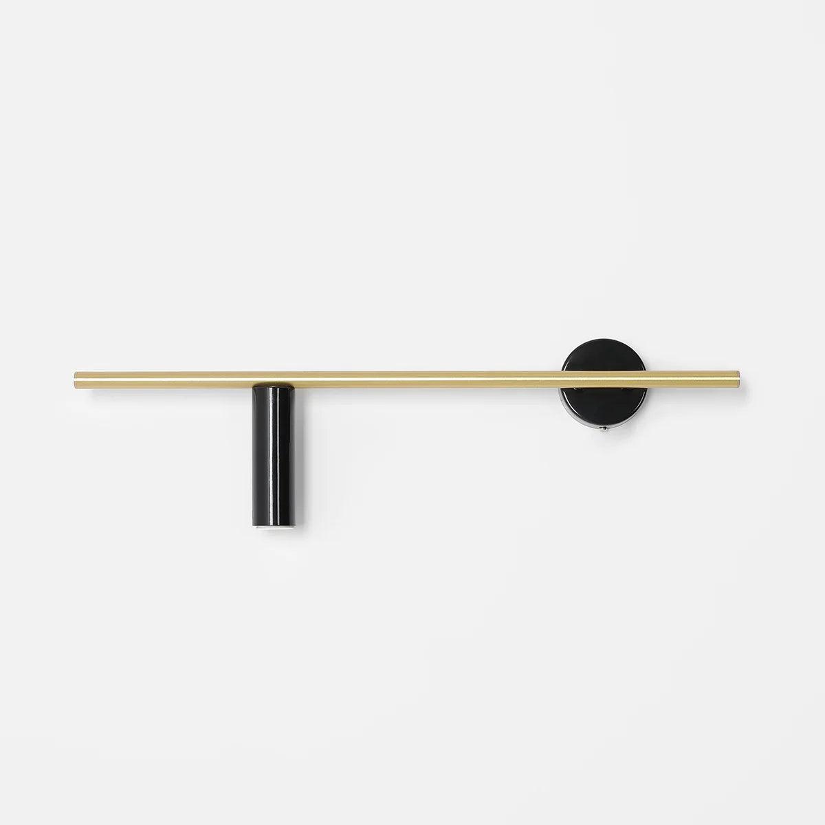 Kinkiet lewostronny TREVO czarny z mosiężnym wykończeniem Artera Eye on Design