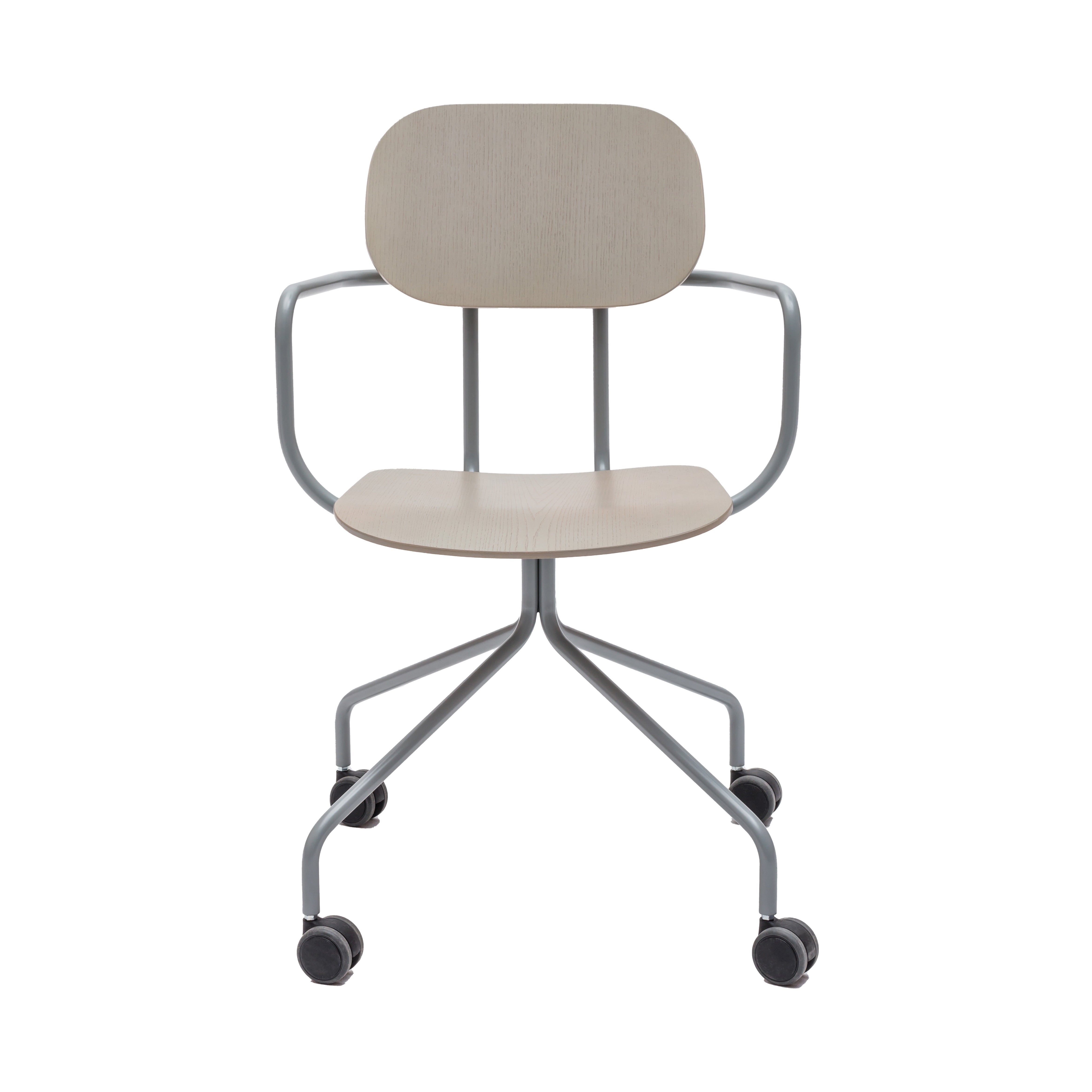 Krzesło biurowe NEW SCHOOL niebieska podstawa – .mdd