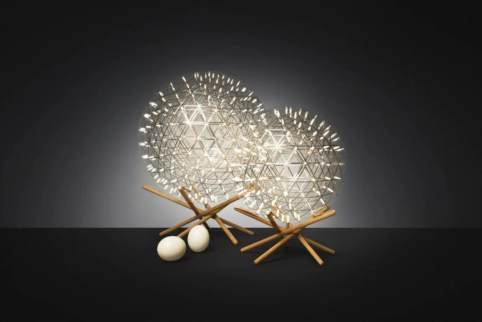 Lampa podłogowa RAIMOND II TENSEGRITY stal nierdzewna – Moooi
