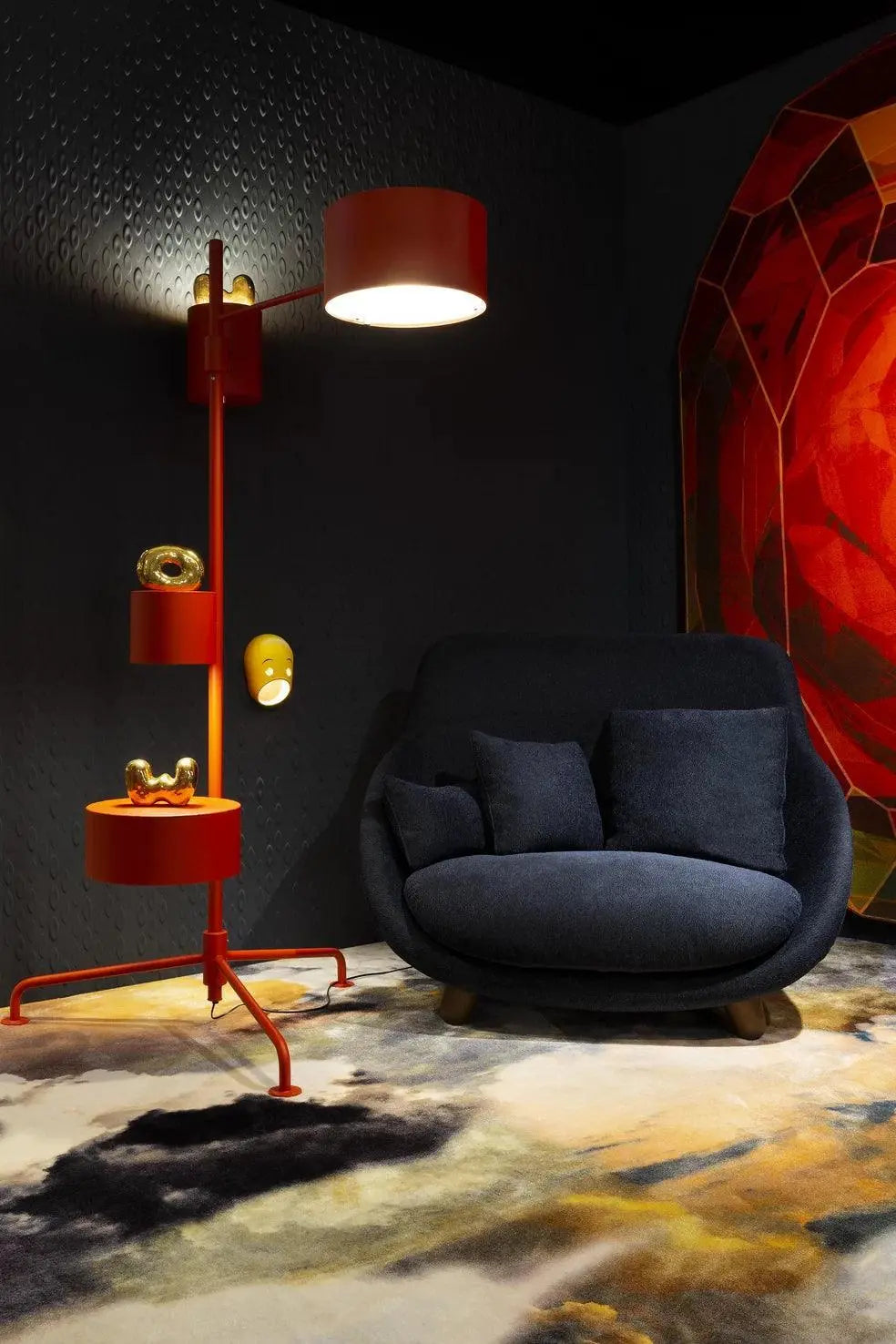 Lampa podłogowa STATISTOCRAT cynobrowy – Moooi