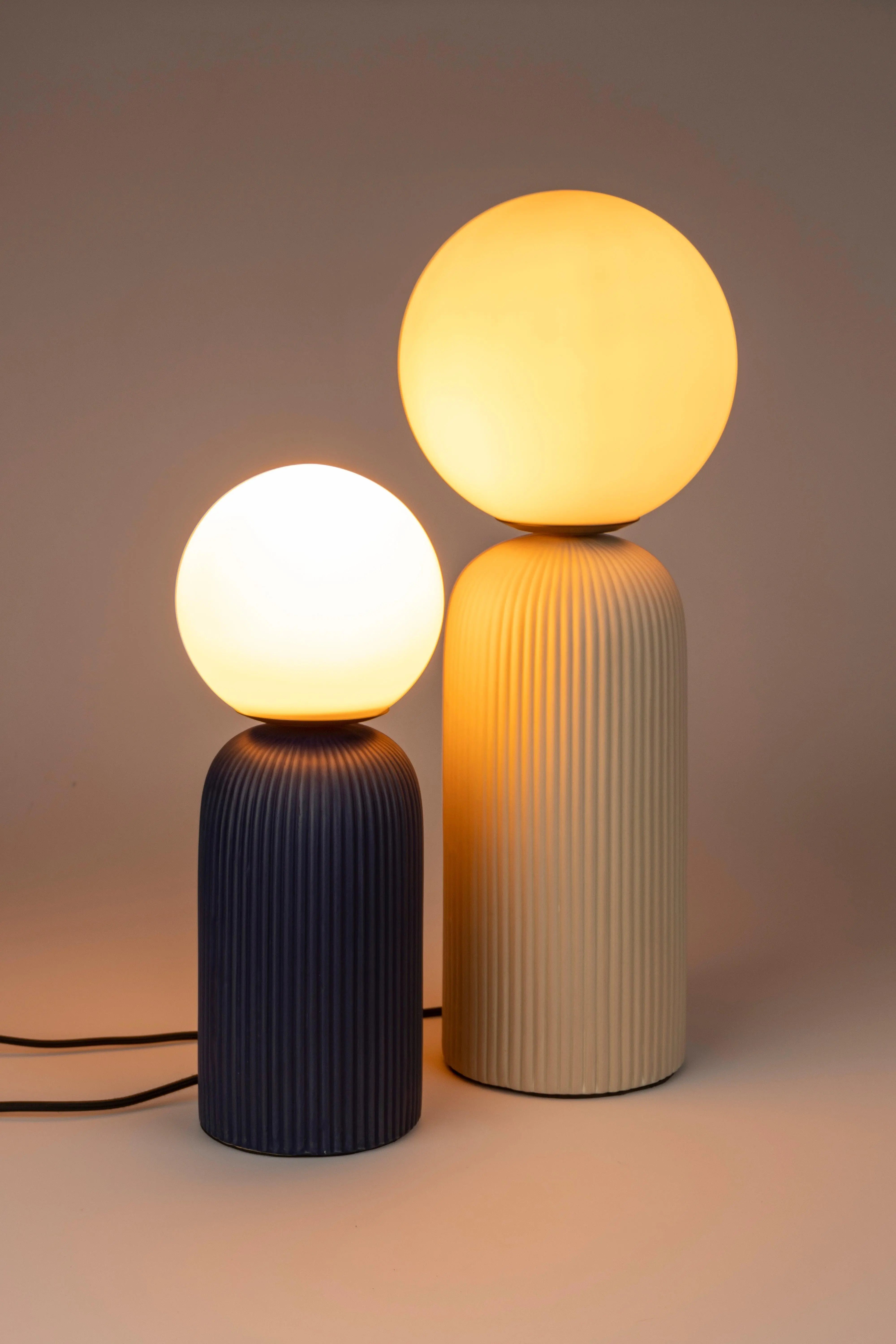 Lampa stołowa DASH granatowy – bawełna, Zuiver