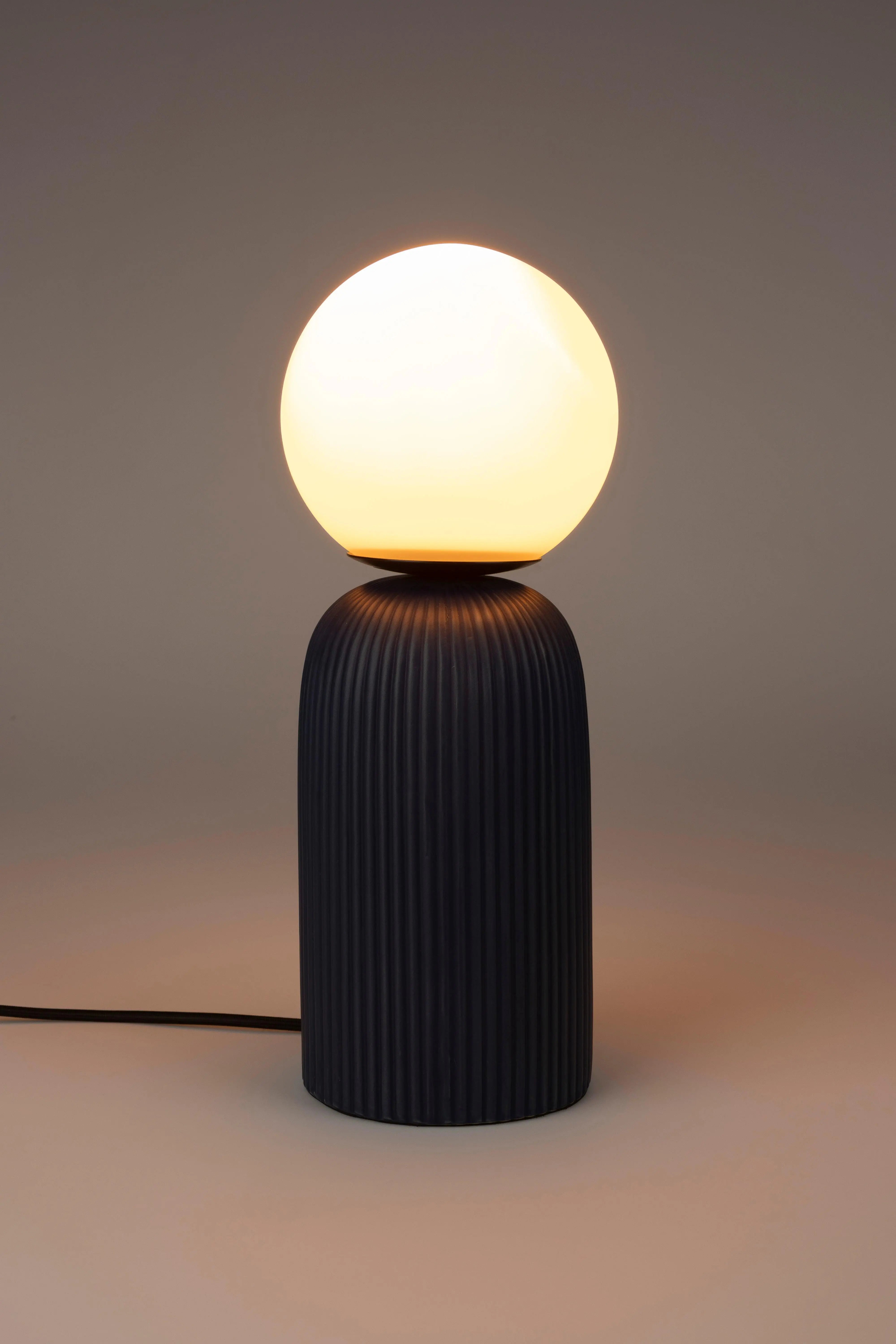 Lampa stołowa DASH granatowy – bawełna