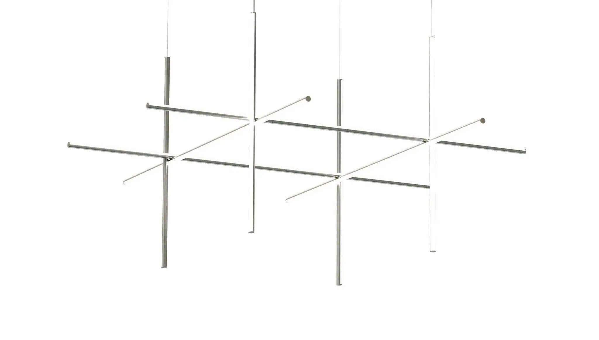Lampa wisząca COORDINATES 4 srebrny – Flos