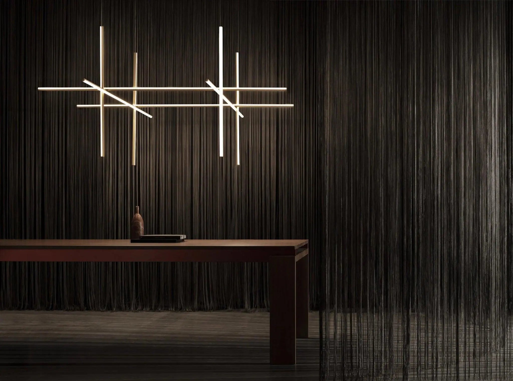 Lampa wisząca COORDINATES 4 srebrny – styl minimalistyczny