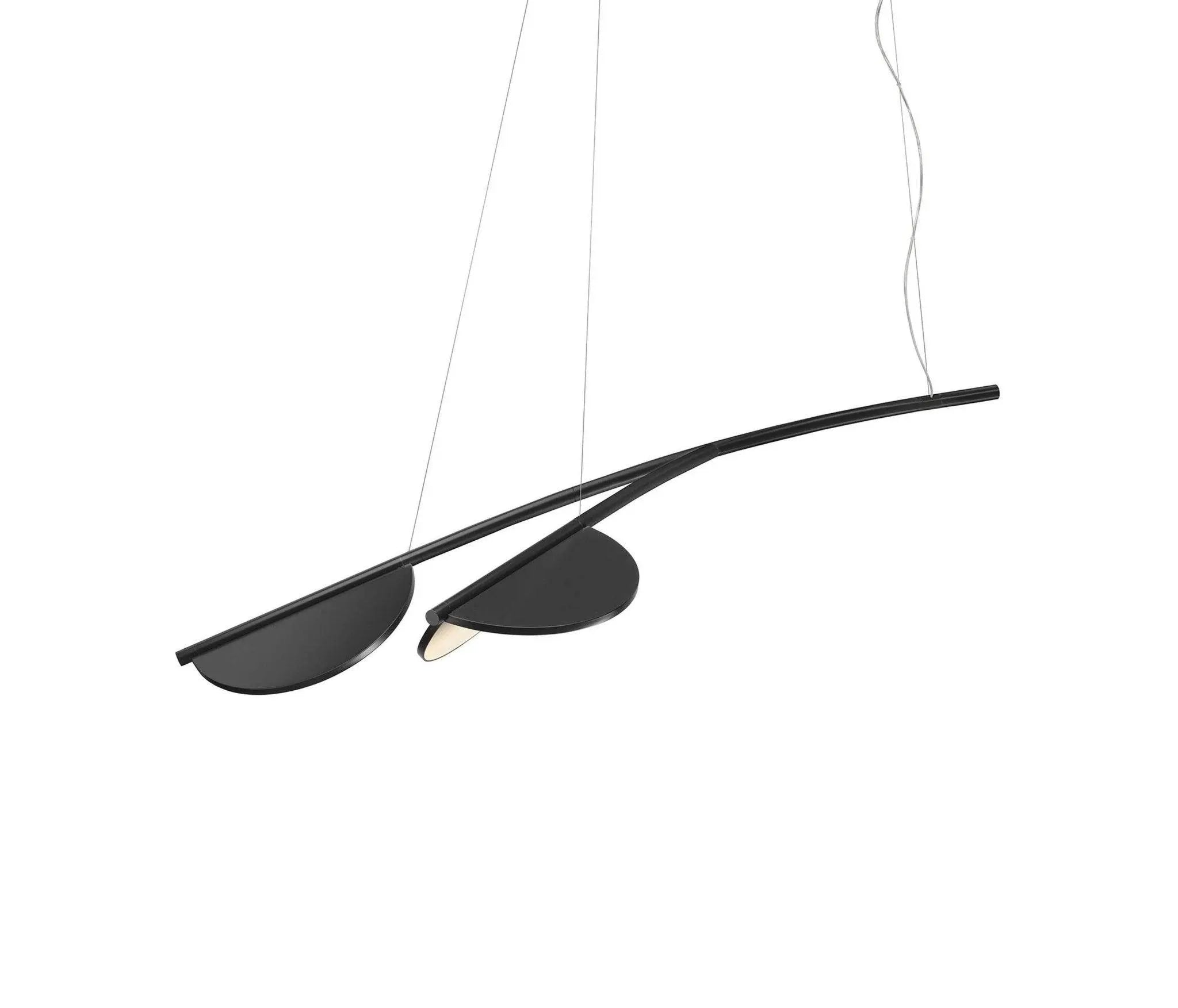 Lampa wisząca krótka ALMENDRA ORGANIC antracytowy – Flos
