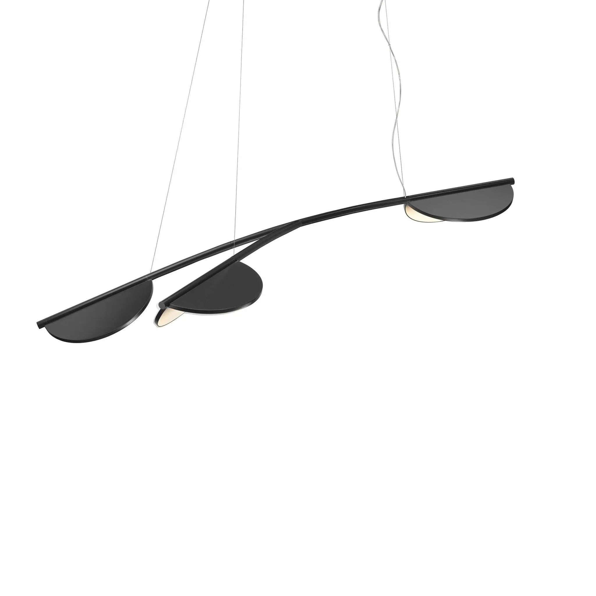 Lampa wisząca krótka ALMENDRA ORGANIC antracytowy, marka Flos