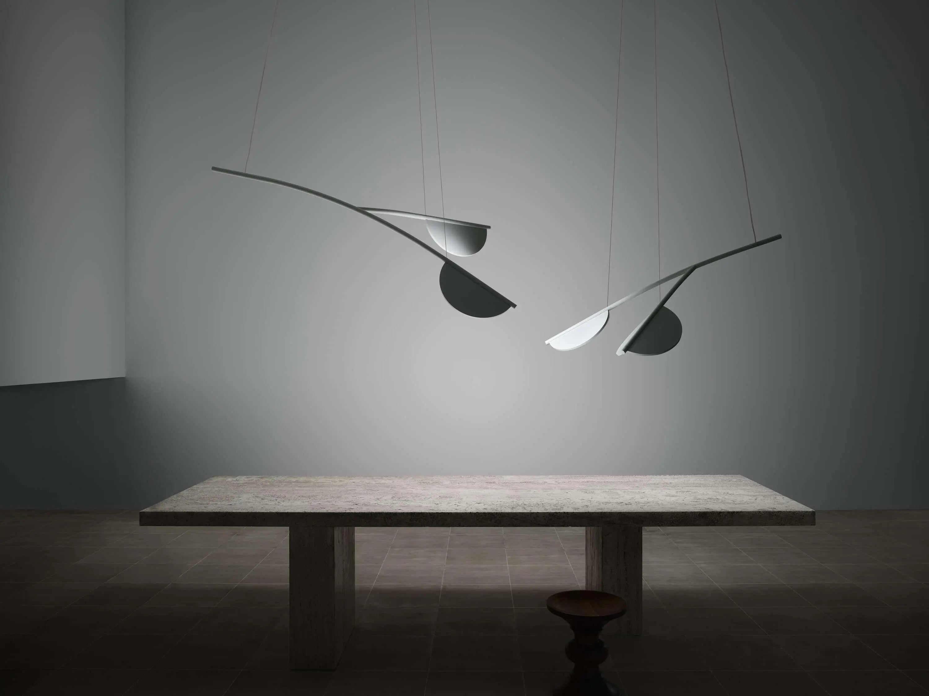 Lampa wisząca krótka ALMENDRA ORGANIC antracytowy – styl nowoczesny