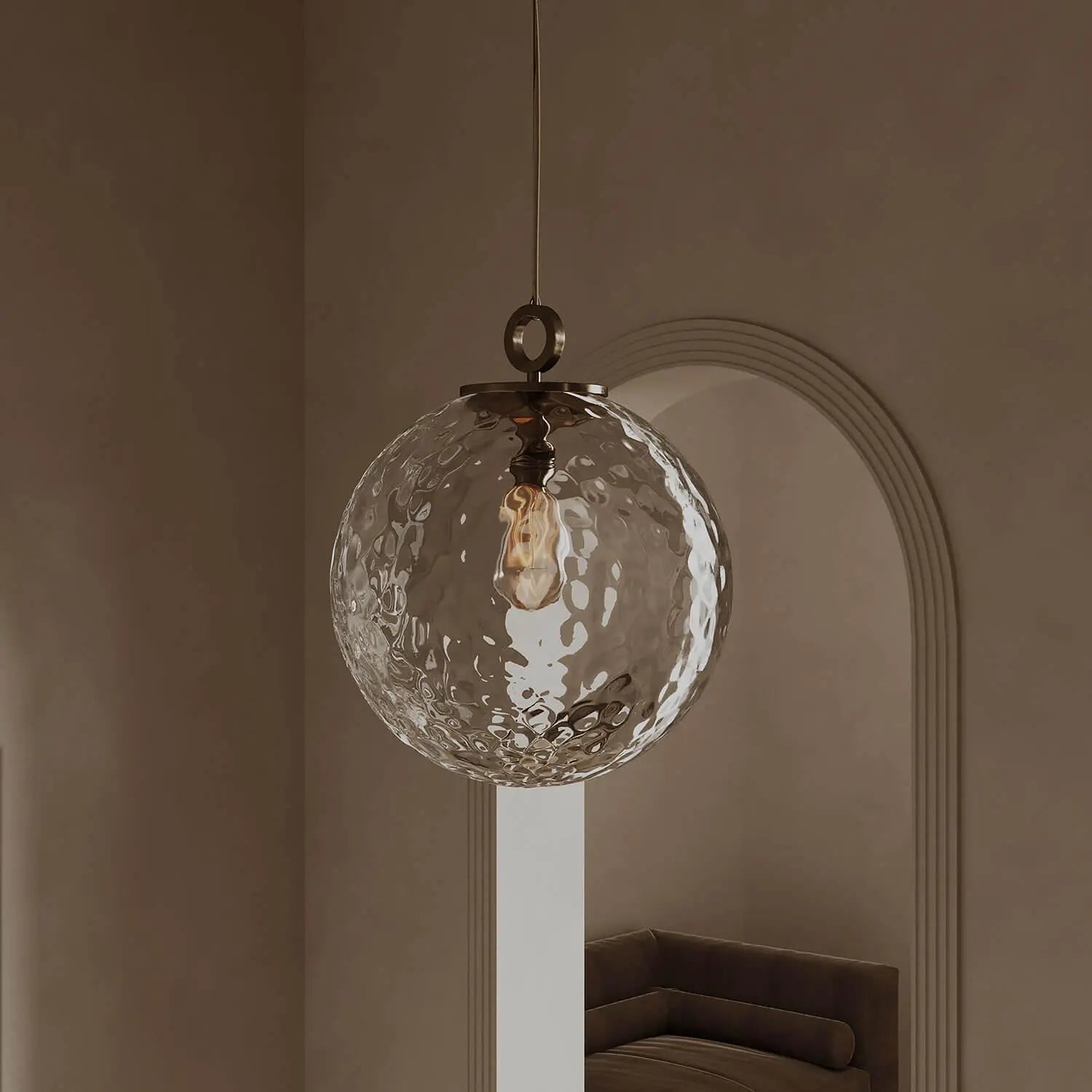 Lampa wisząca KULA REFLEKSYJNA mosiężny, marka Embassy Interiors