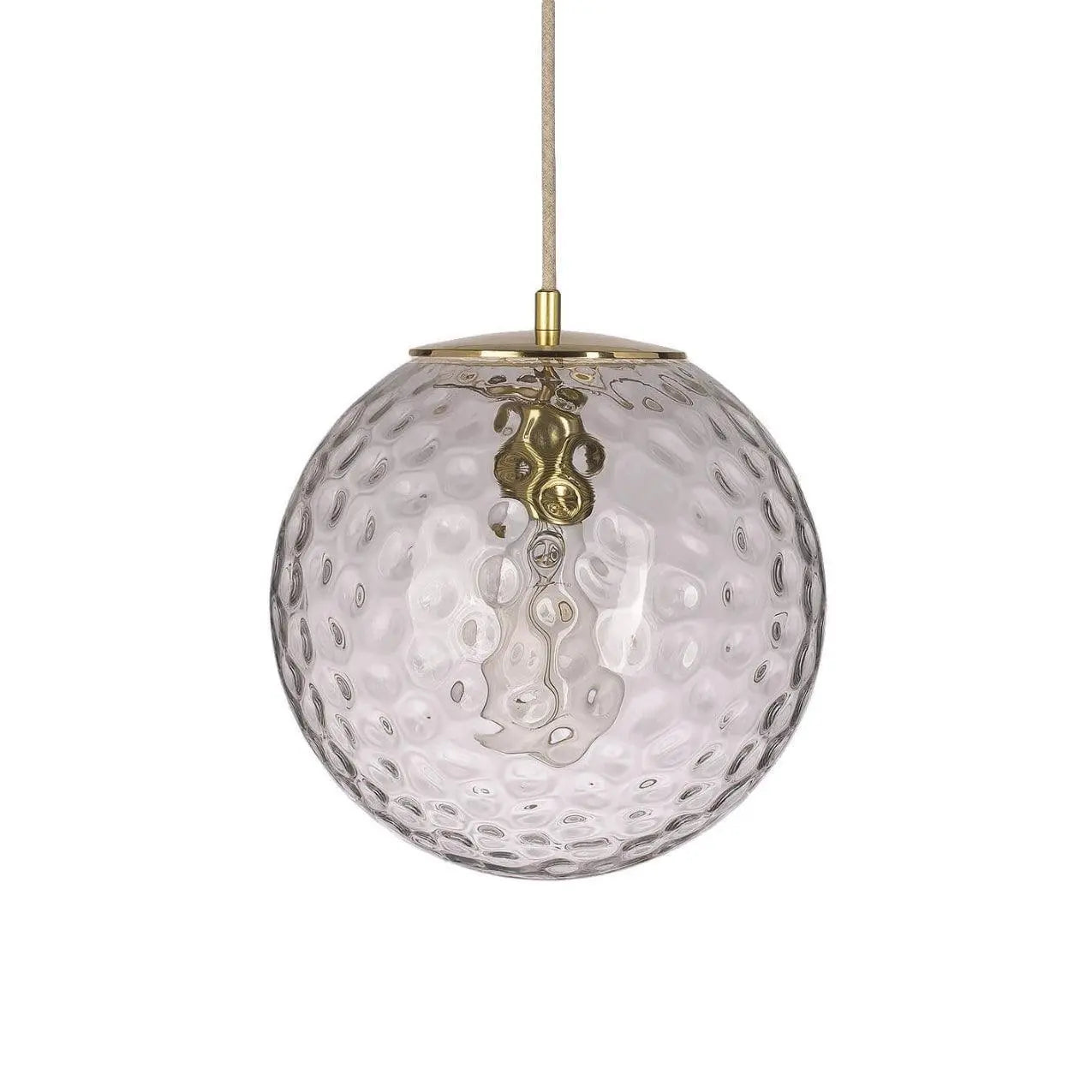 Lampa wisząca KULA REFLEKSYJNA mosiężny – mosiądz i szkło