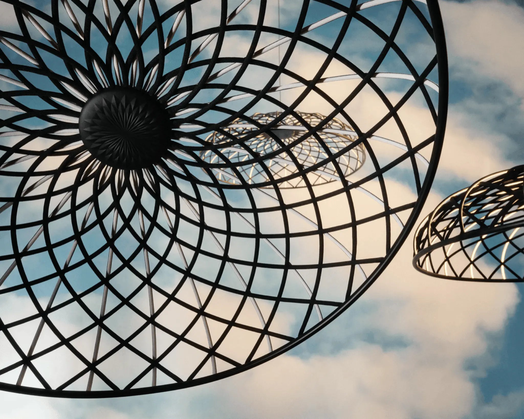 Lampa wisząca SKYNEST niebieski, marka Flos