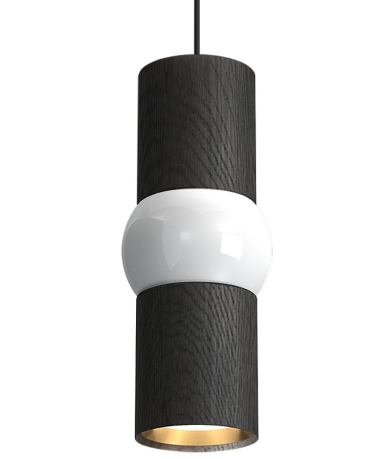Lampa wisząca LIGHTBONE czarny dąb