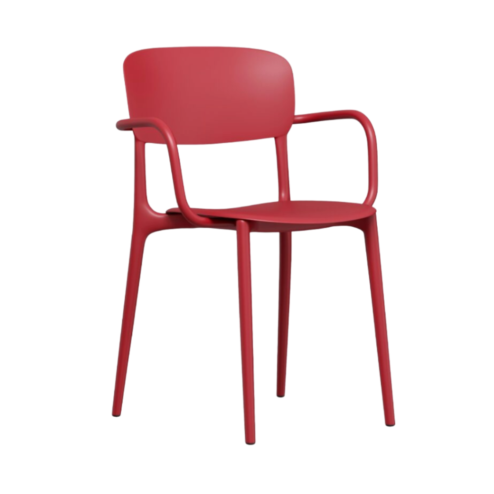 Sessel mit Armlehnen LIBERTY rot