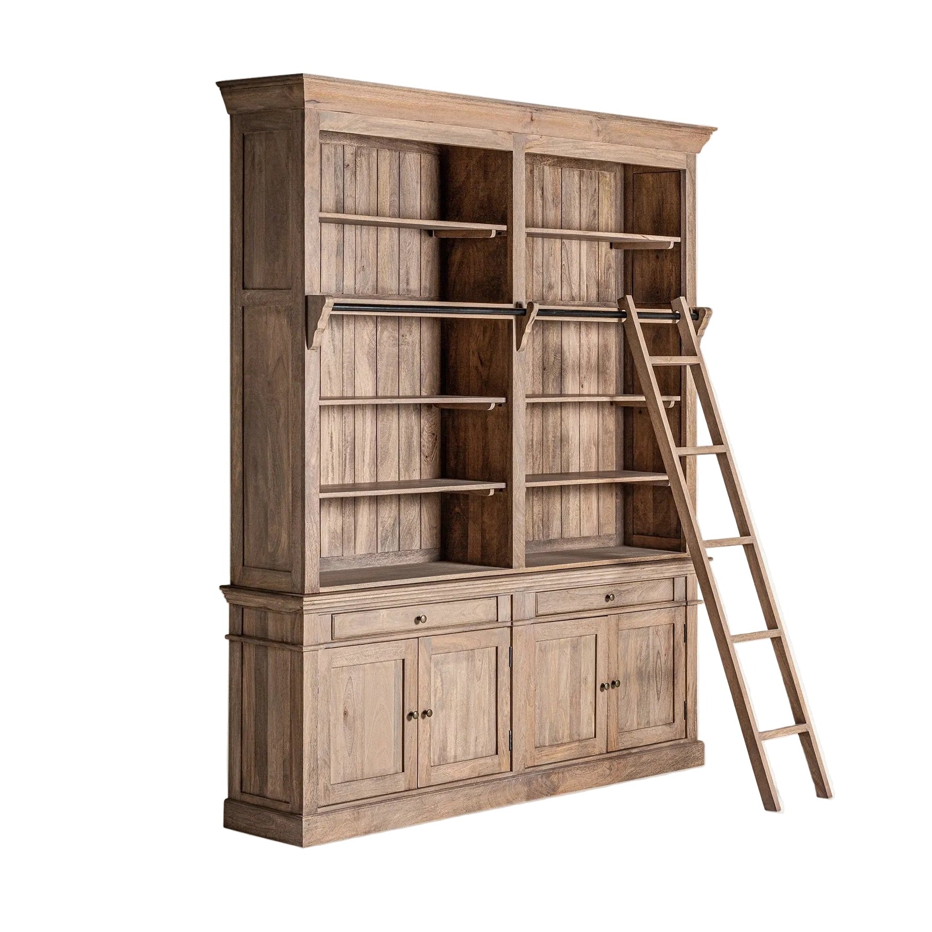Biblioteczka MANDERN drewno mango