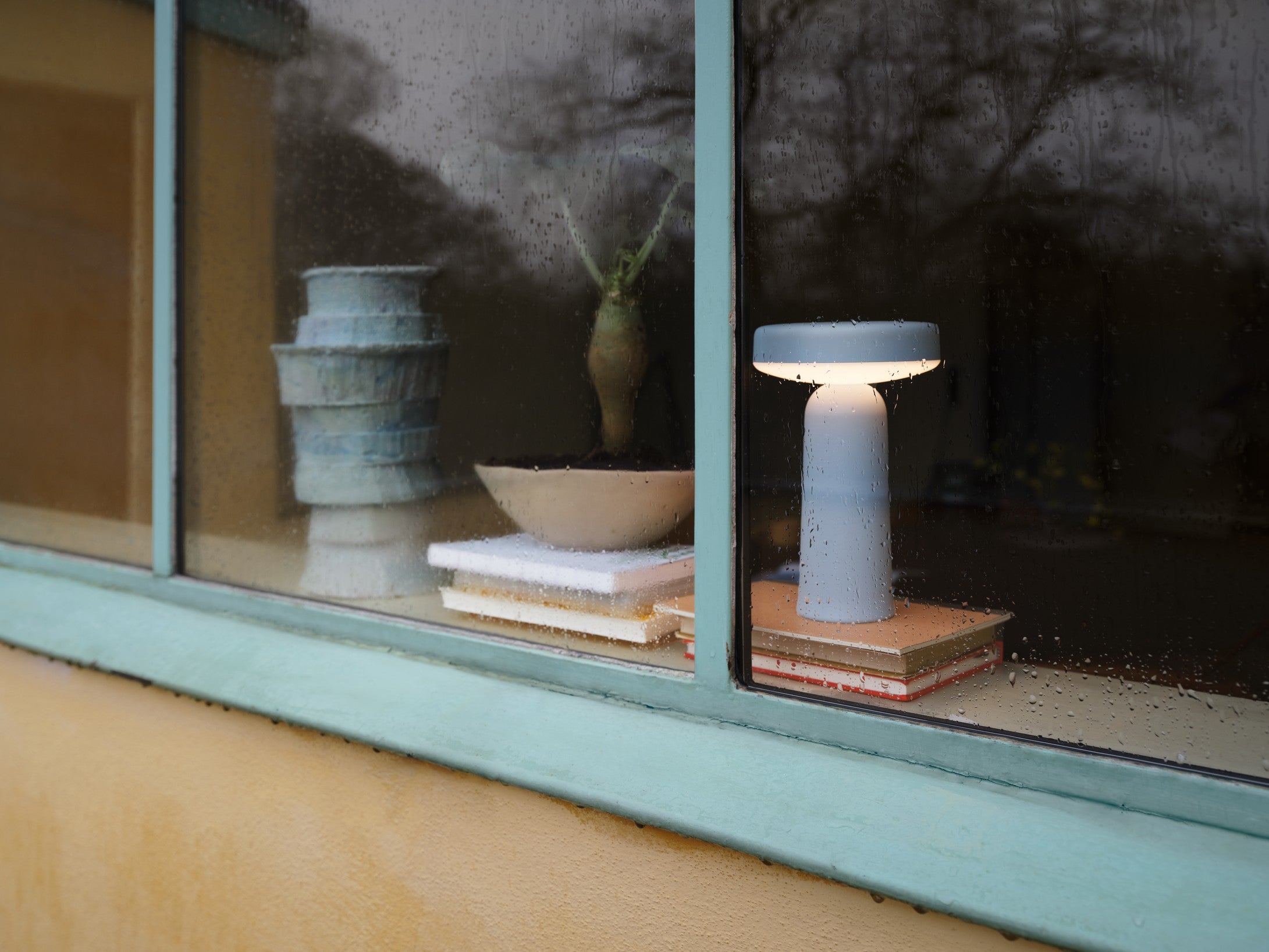 Tragbare Außenlampe EASE himmelblau
