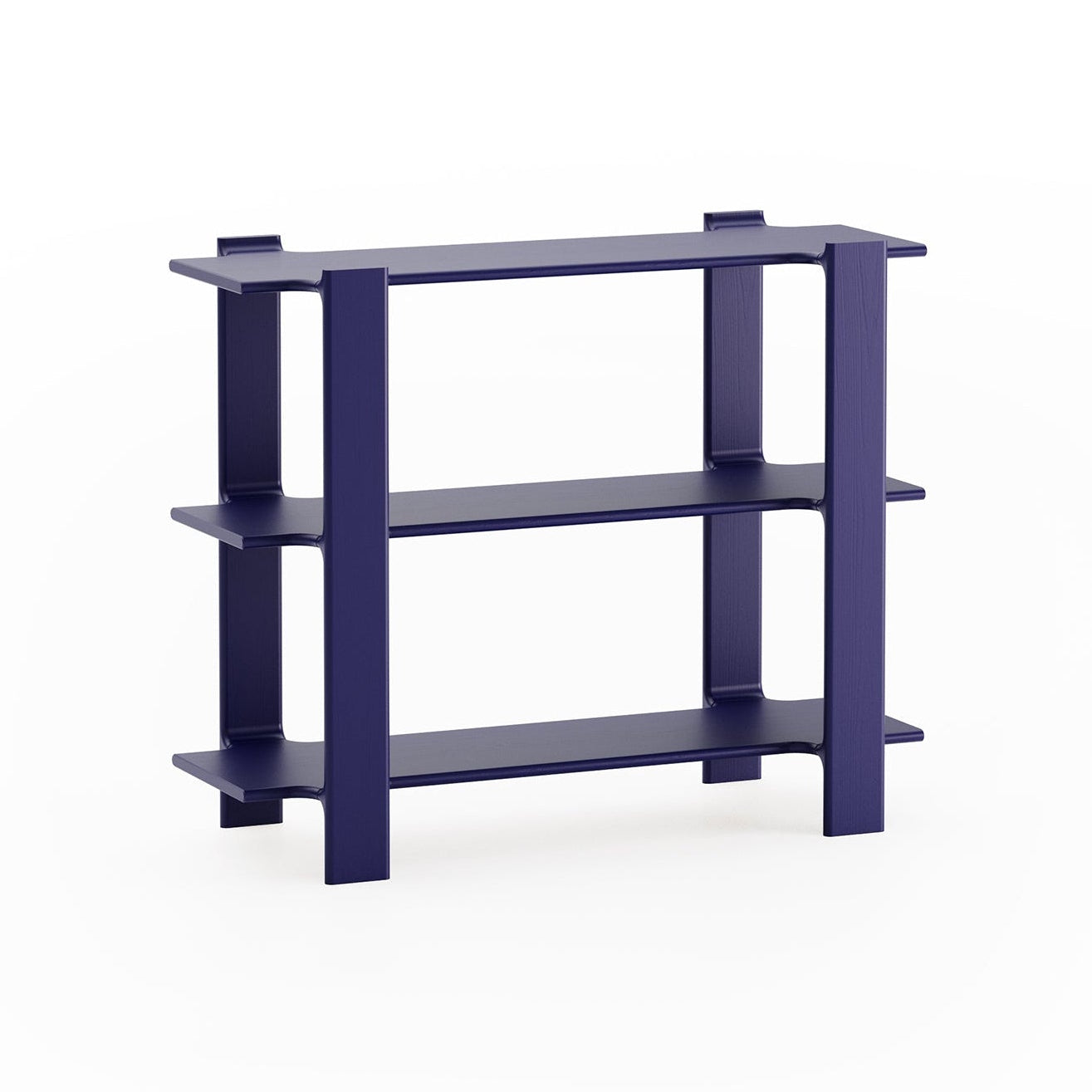 Regał LIGO kobaltowe drewno dębowe