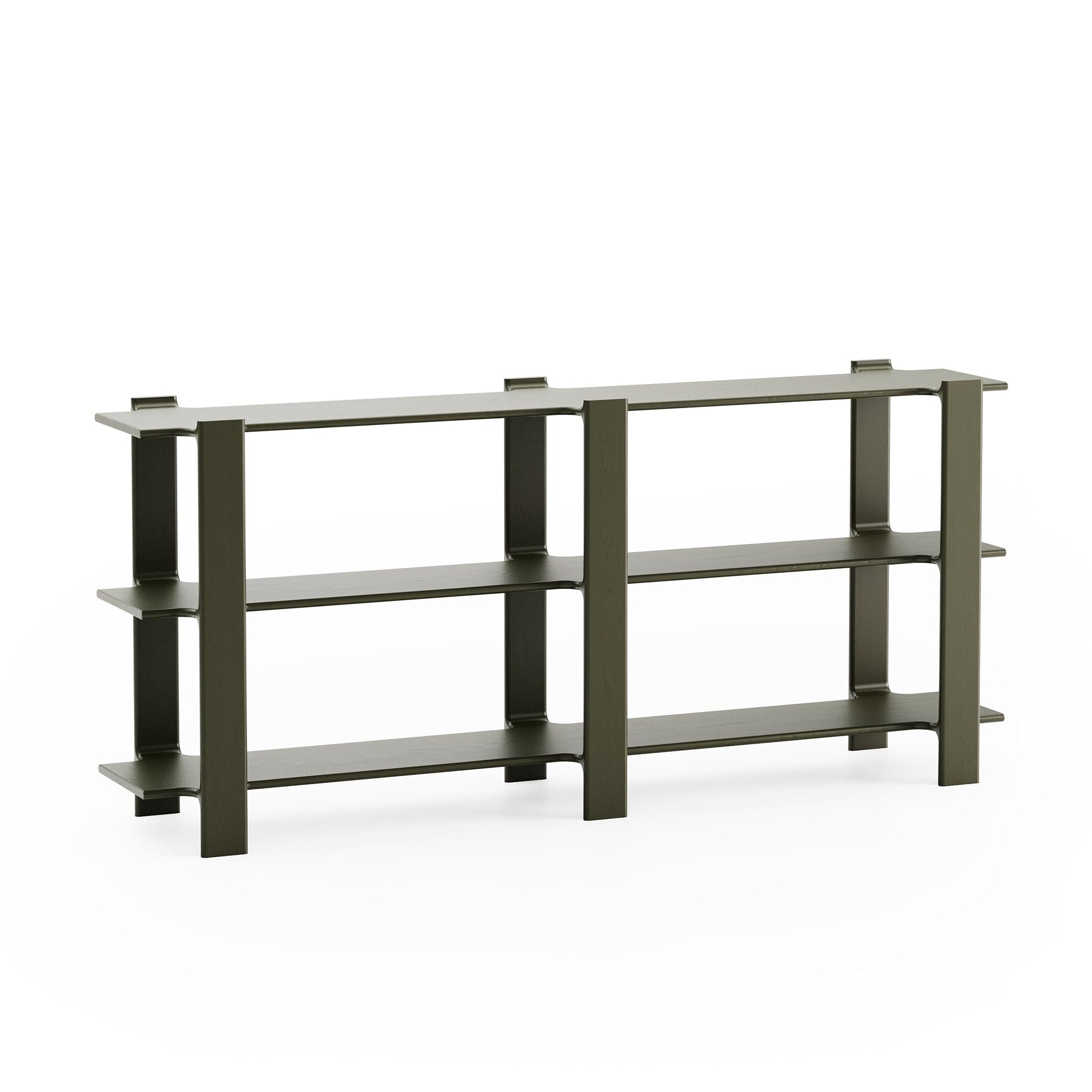 Regał LIGO DUO zielone drewno dębowe