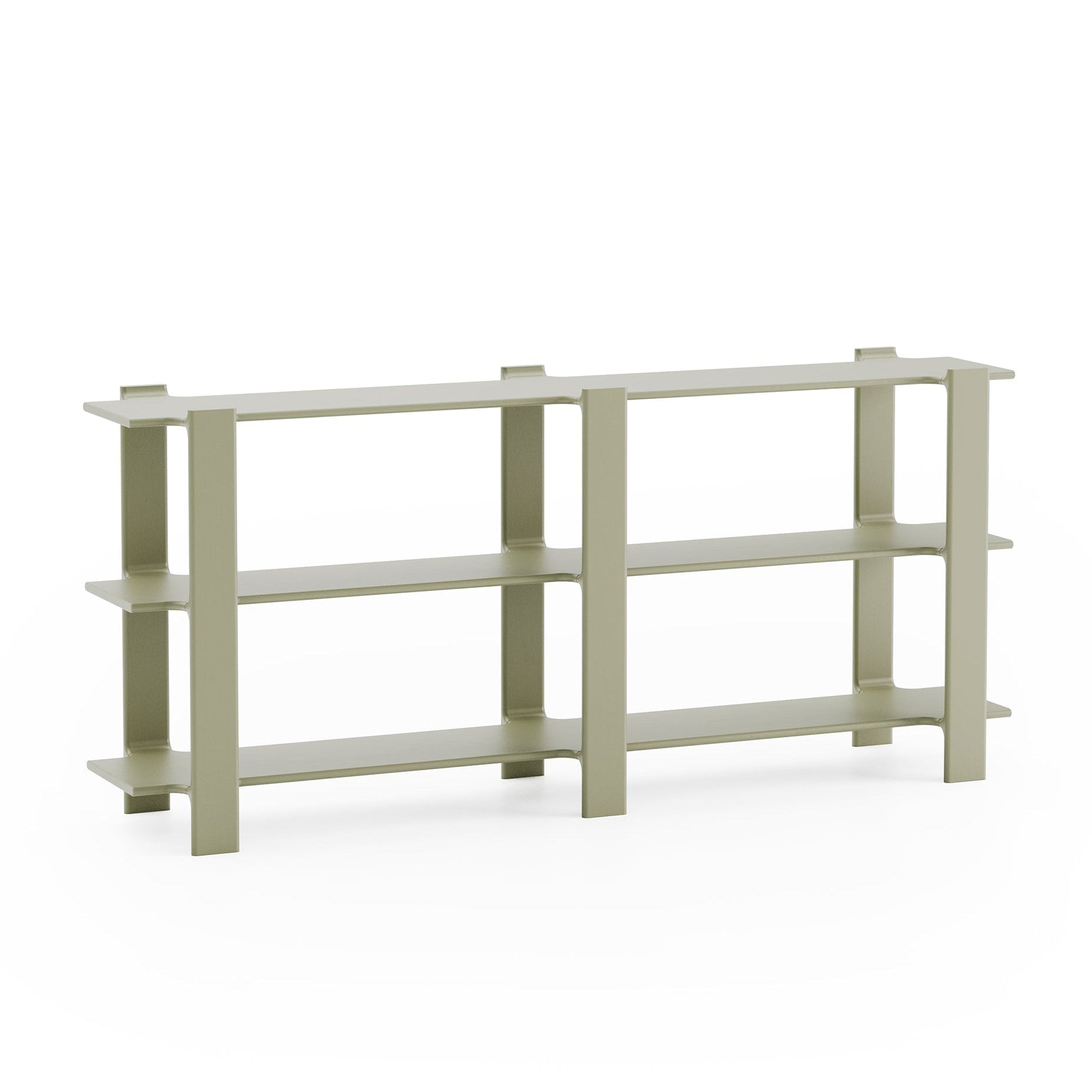 Regał LIGO DUO oliwkowe drewno dębowe