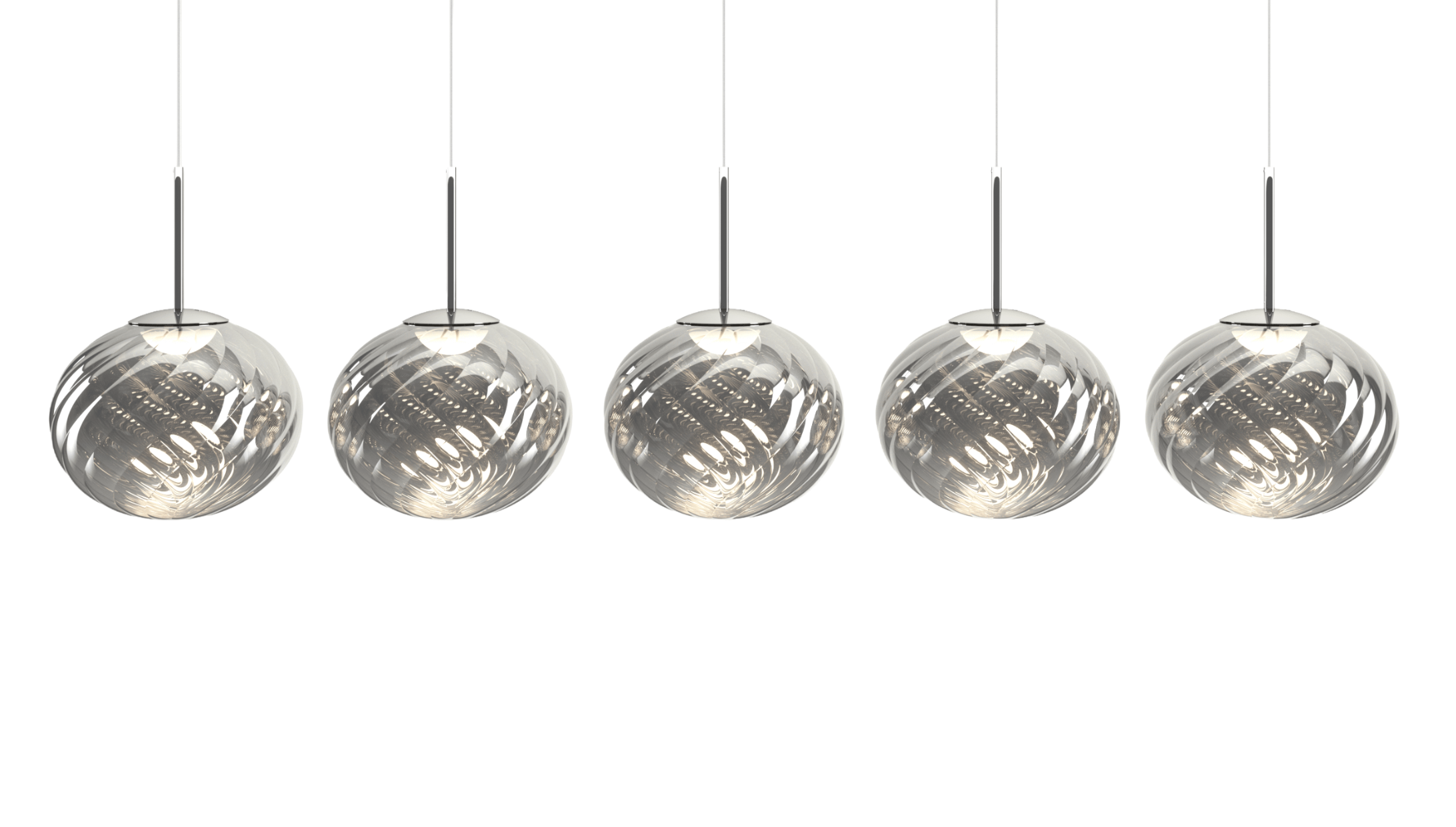 Pendelleuchte WHIRL LINEAR silber