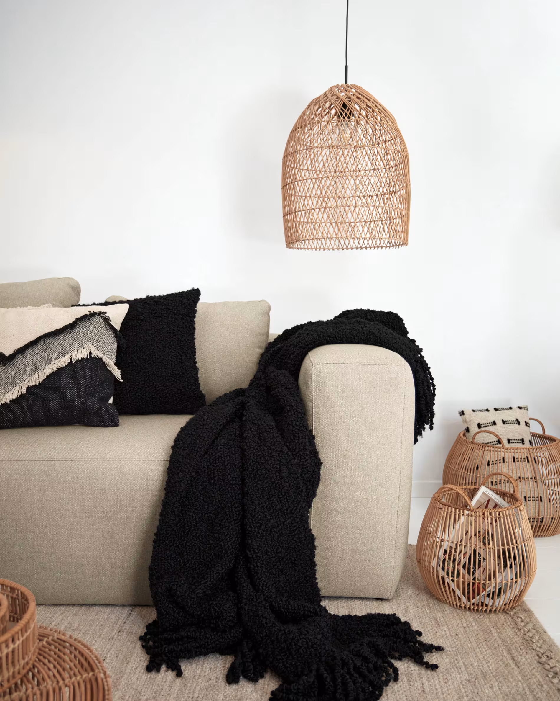 Lampa wisząca DOMITILA naturalny rattan La Forma Eye on Design