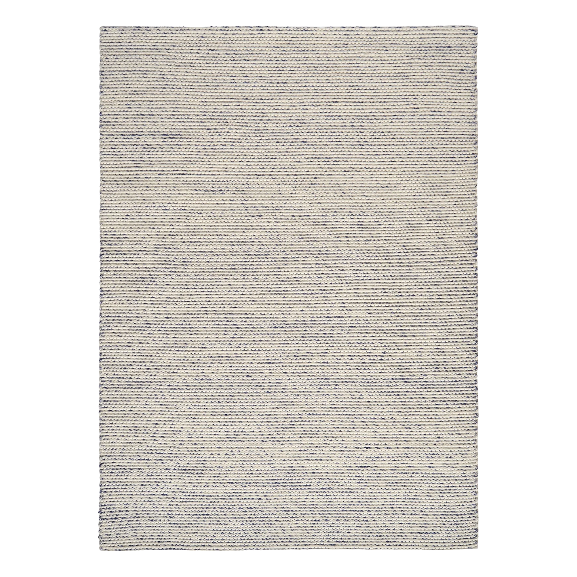Teppich LOOPY cremefarben mit Blau