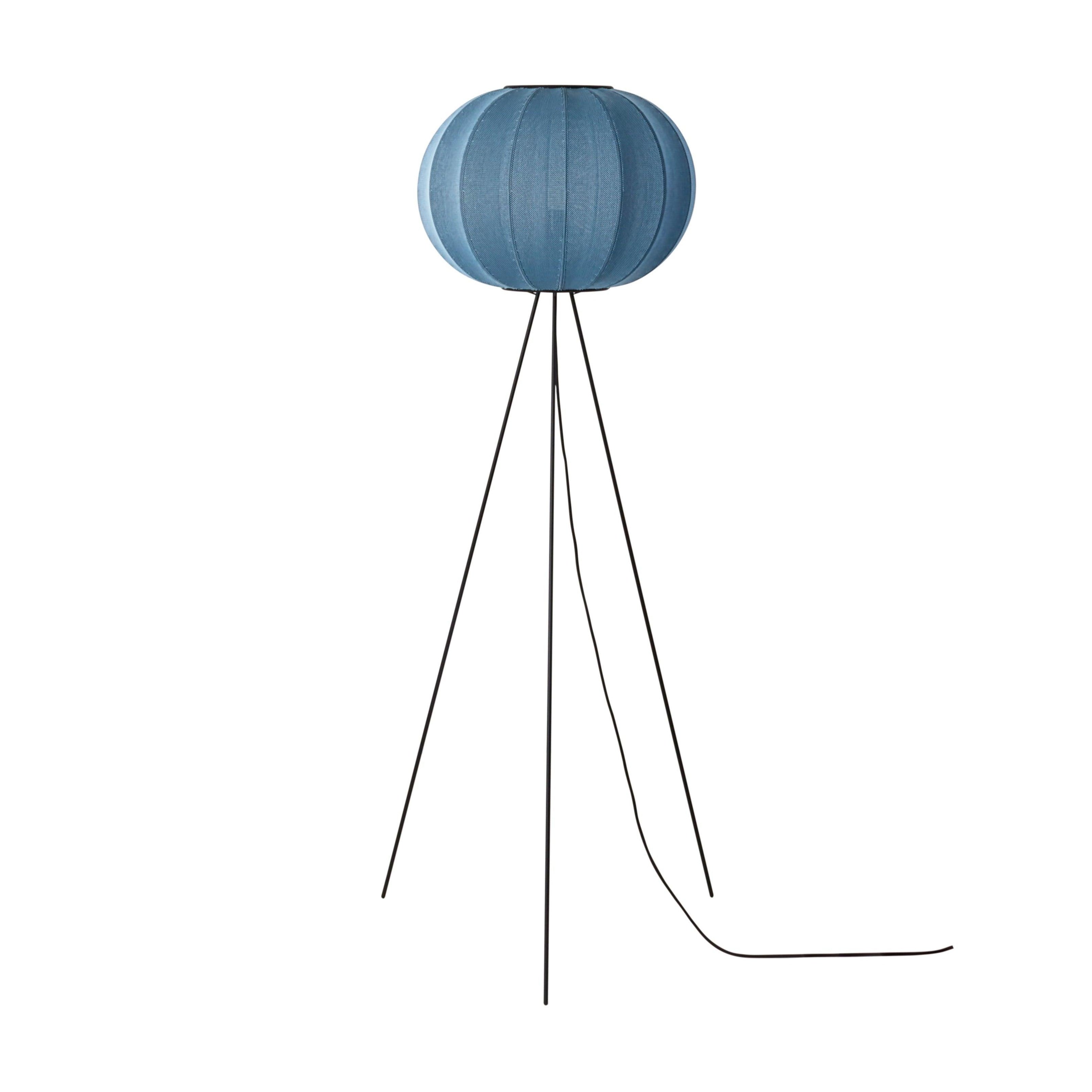 Lampa podłogowa trójnóg wysoka KNIT-WIT niebieski